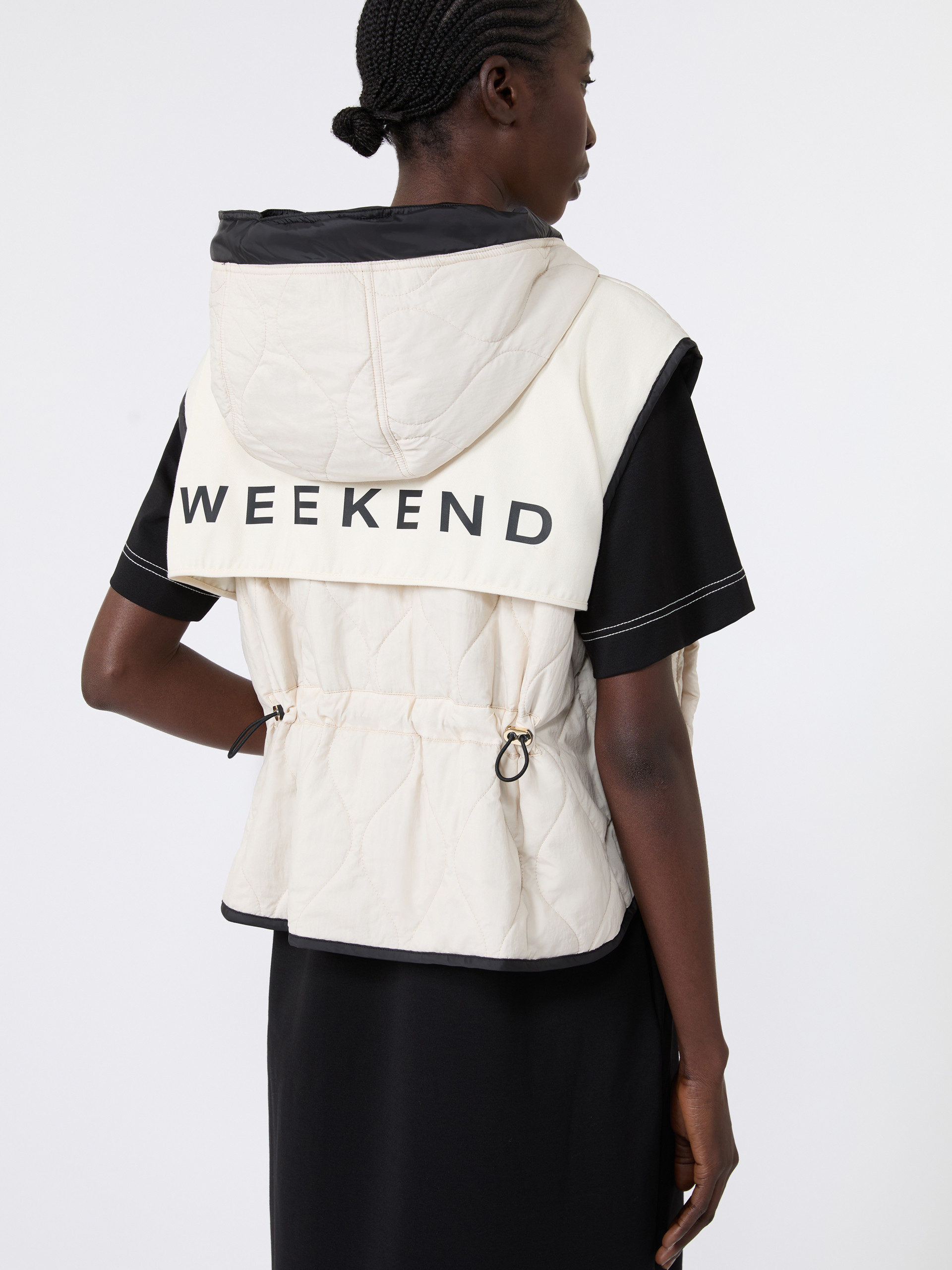 Reversible water-repellent canvas padded gilet - Weekend Max Mara - 6