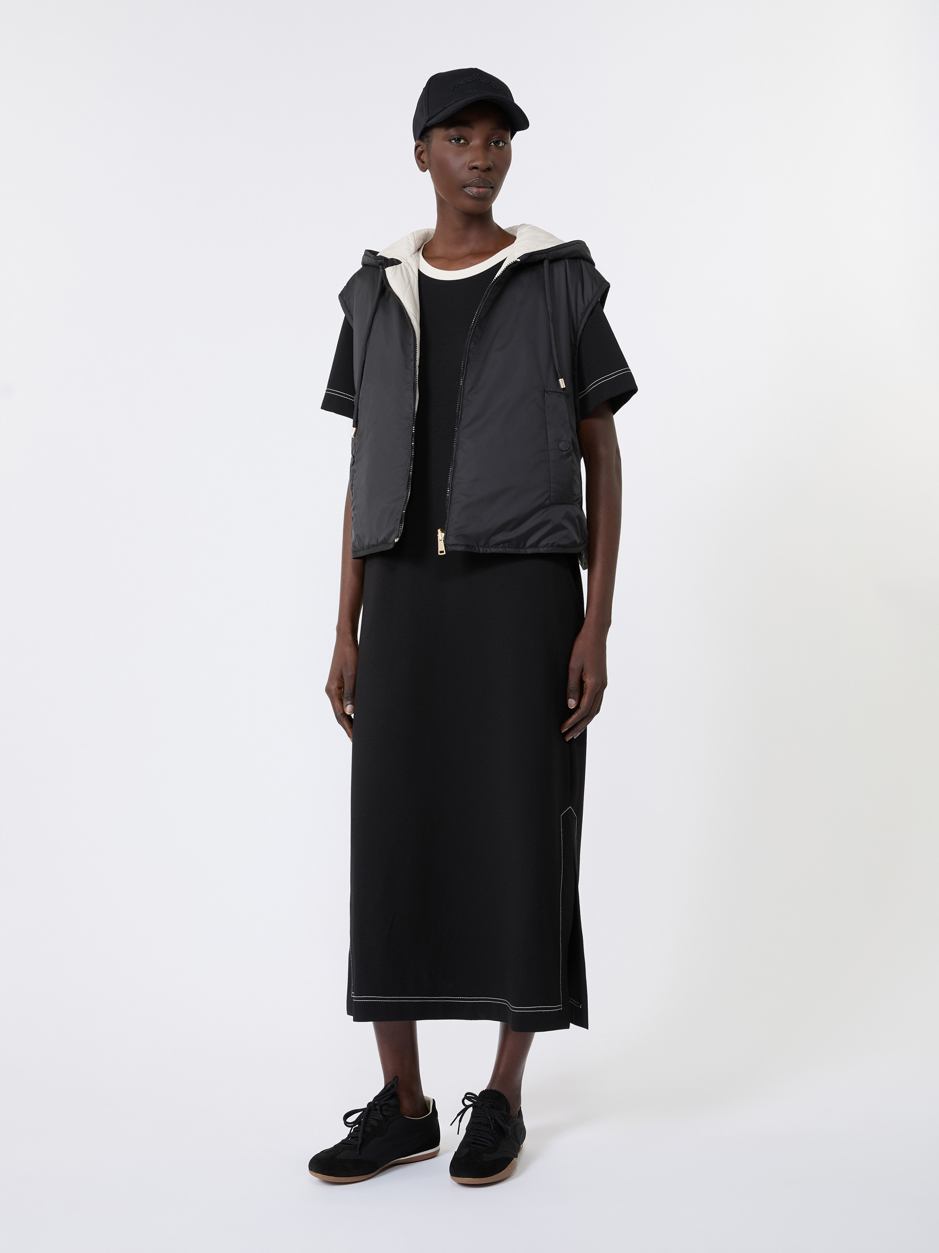 Reversible water-repellent canvas padded gilet - Weekend Max Mara
