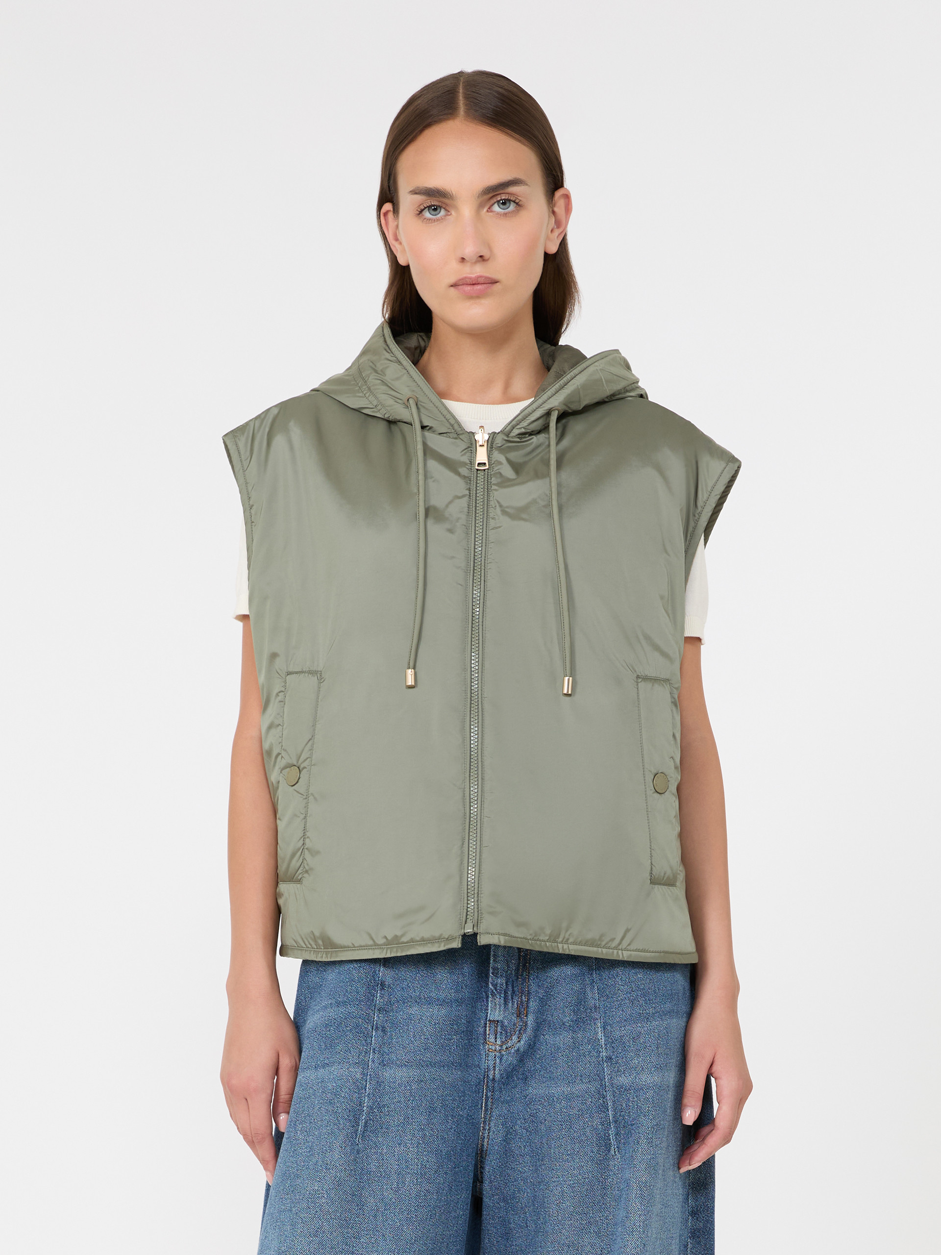 Reversible water-repellent canvas padded gilet - Weekend Max Mara - 2