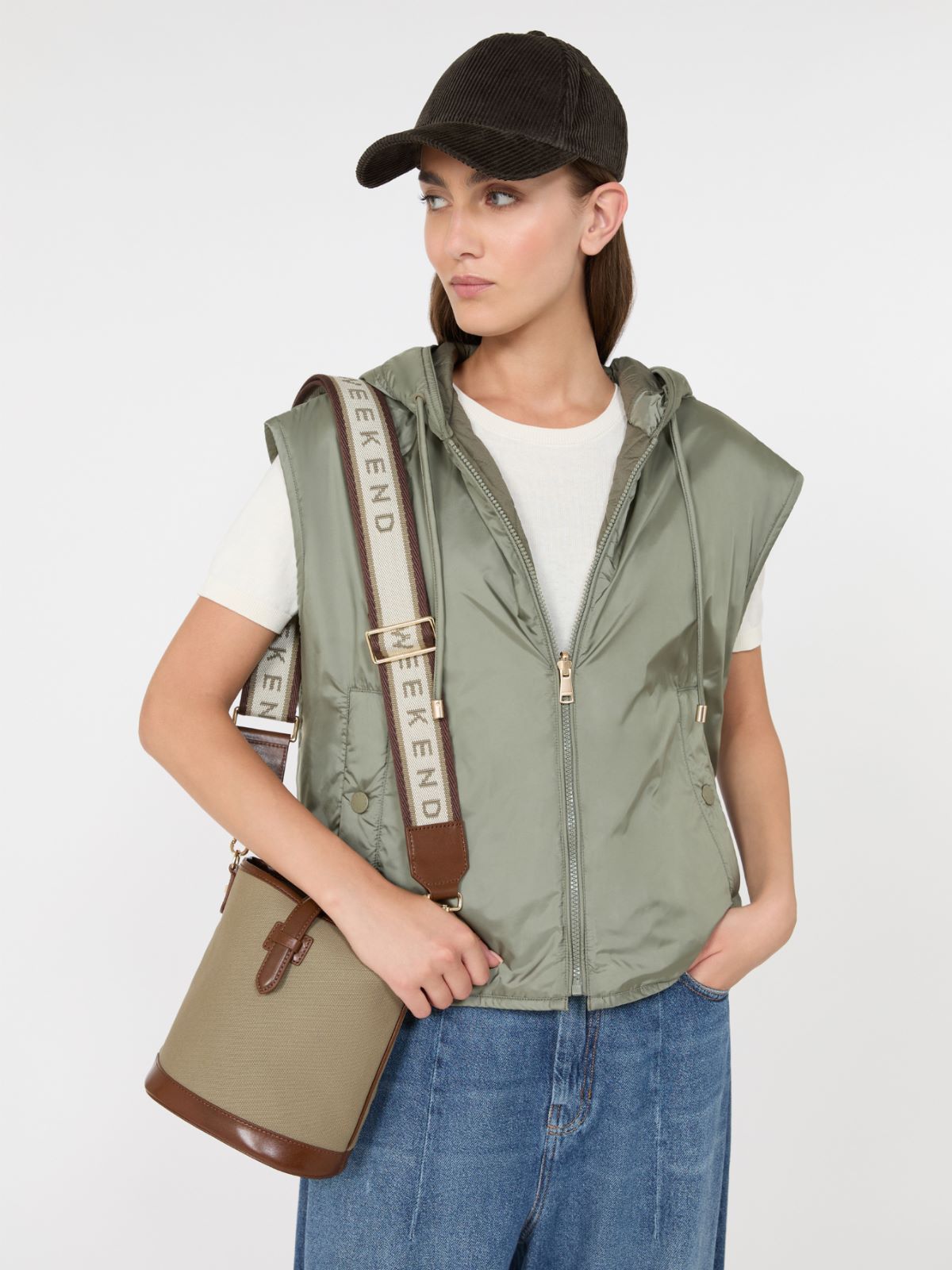Reversible water-repellent canvas padded gilet - Weekend Max Mara - 4