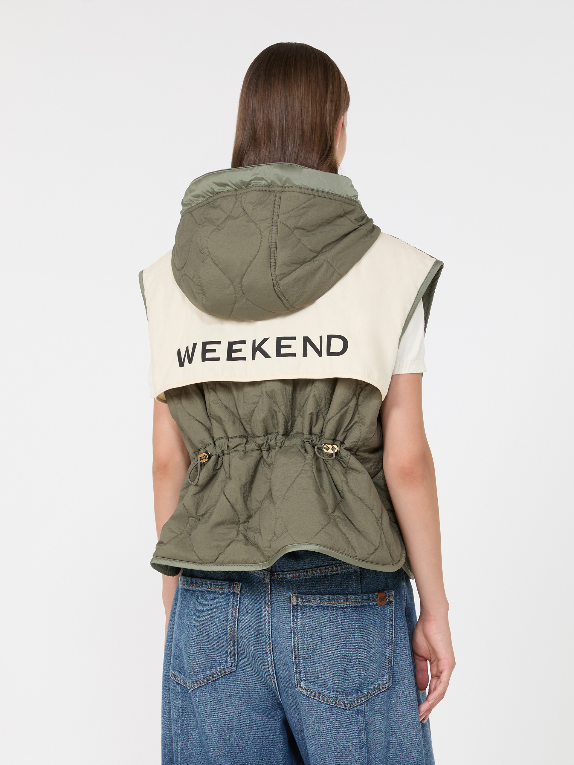 Reversible water-repellent canvas padded gilet - Weekend Max Mara - 6