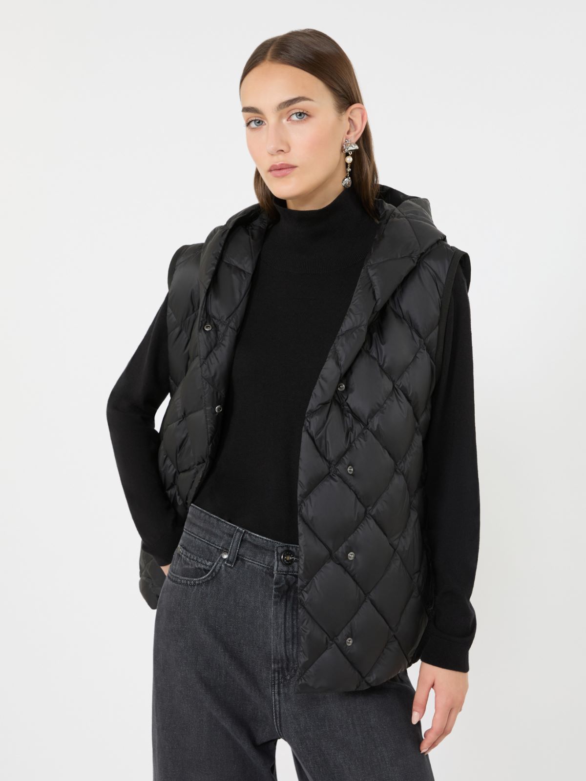Water-repellent plain-weave fabric padded gilet - Weekend Max Mara - 4