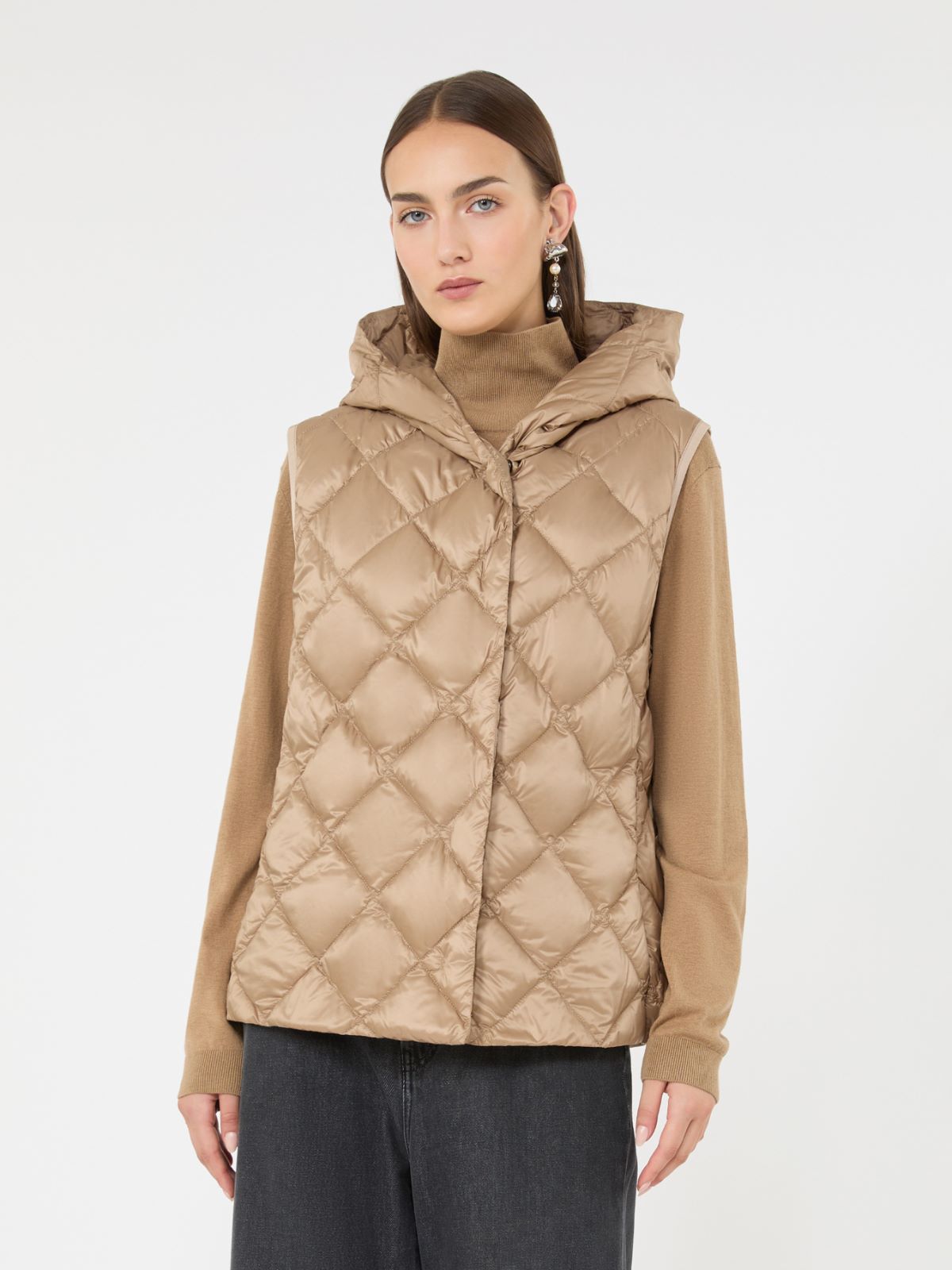 Water-repellent plain-weave fabric padded gilet - Weekend Max Mara - 2