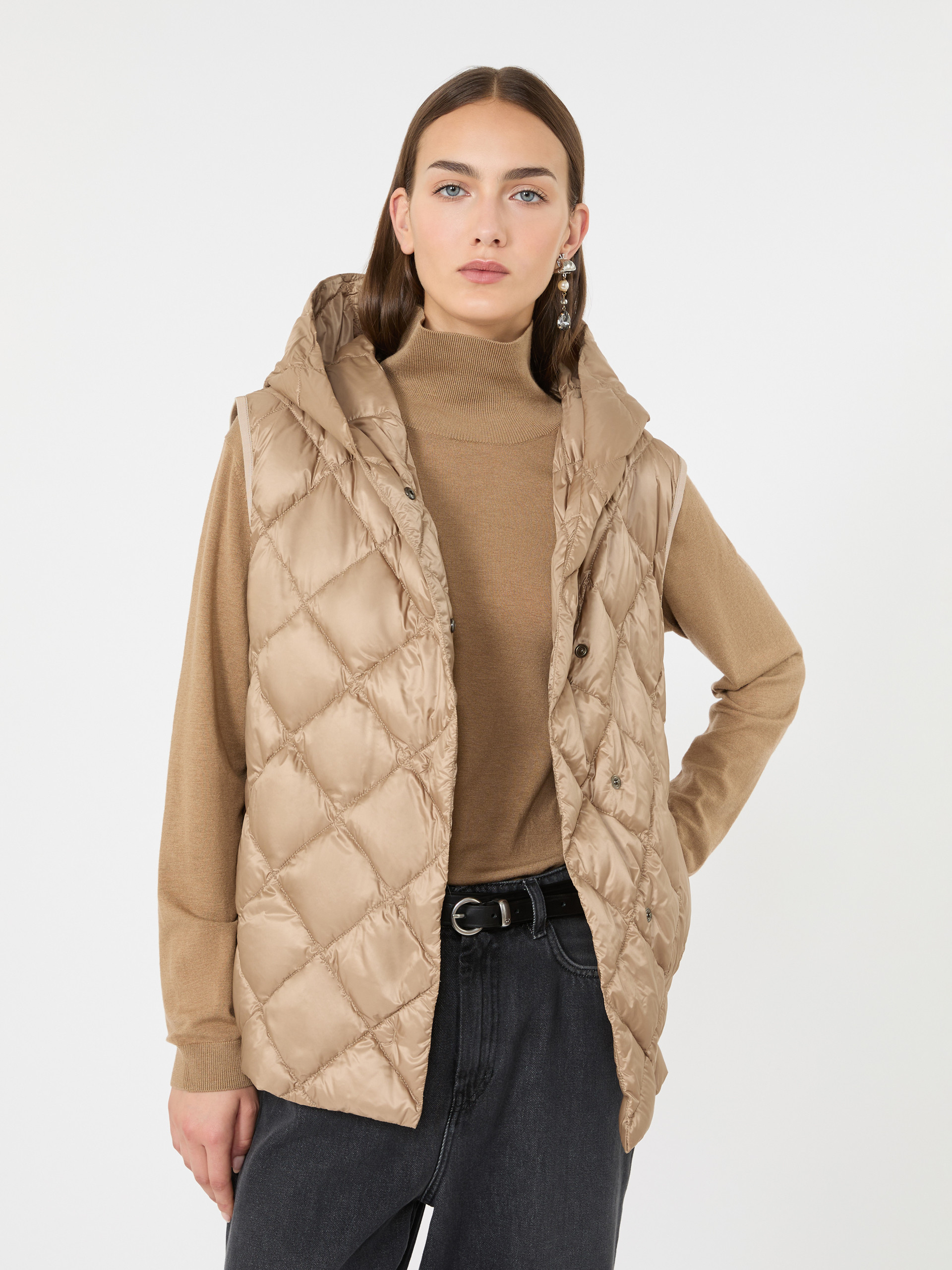 Water-repellent plain-weave fabric padded gilet - Weekend Max Mara - 4
