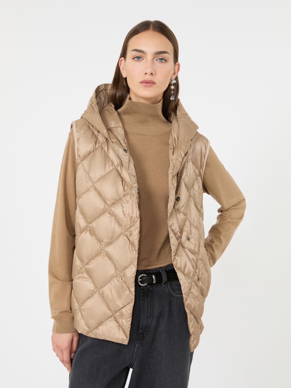 Water-repellent plain-weave fabric padded gilet - Weekend Max Mara - 4