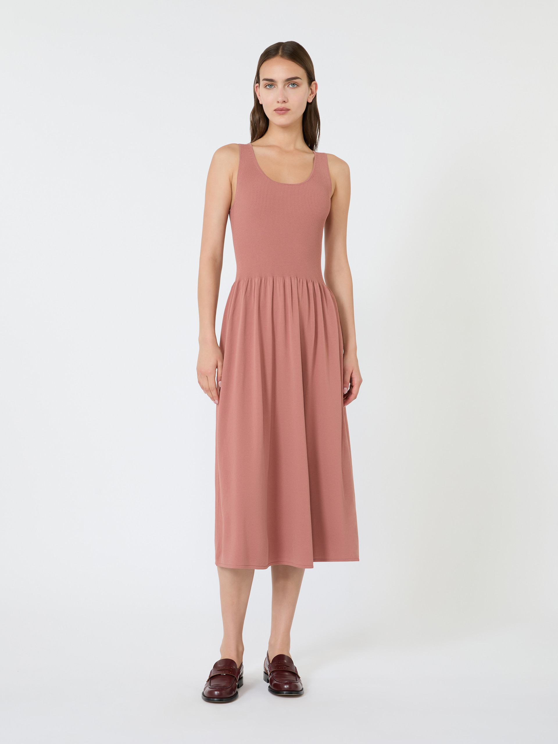 Abito lungo in filato di viscosa - TERRACOTTA - Weekend Max Mara - 2
