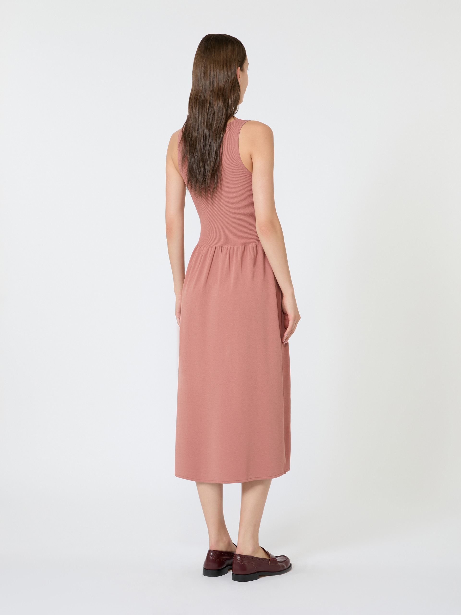 Abito lungo in filato di viscosa - TERRACOTTA - Weekend Max Mara - 3