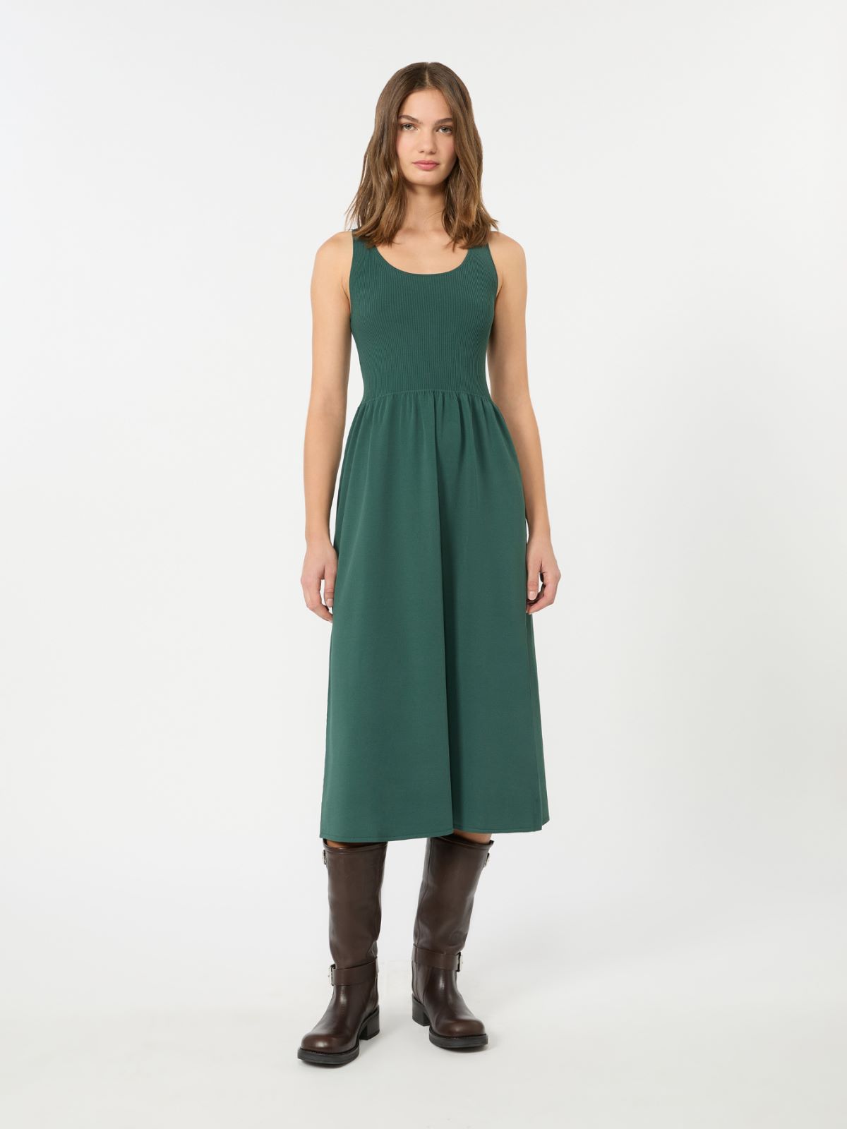 Abito lungo in filato di viscosa - VERDE - Weekend Max Mara - 2