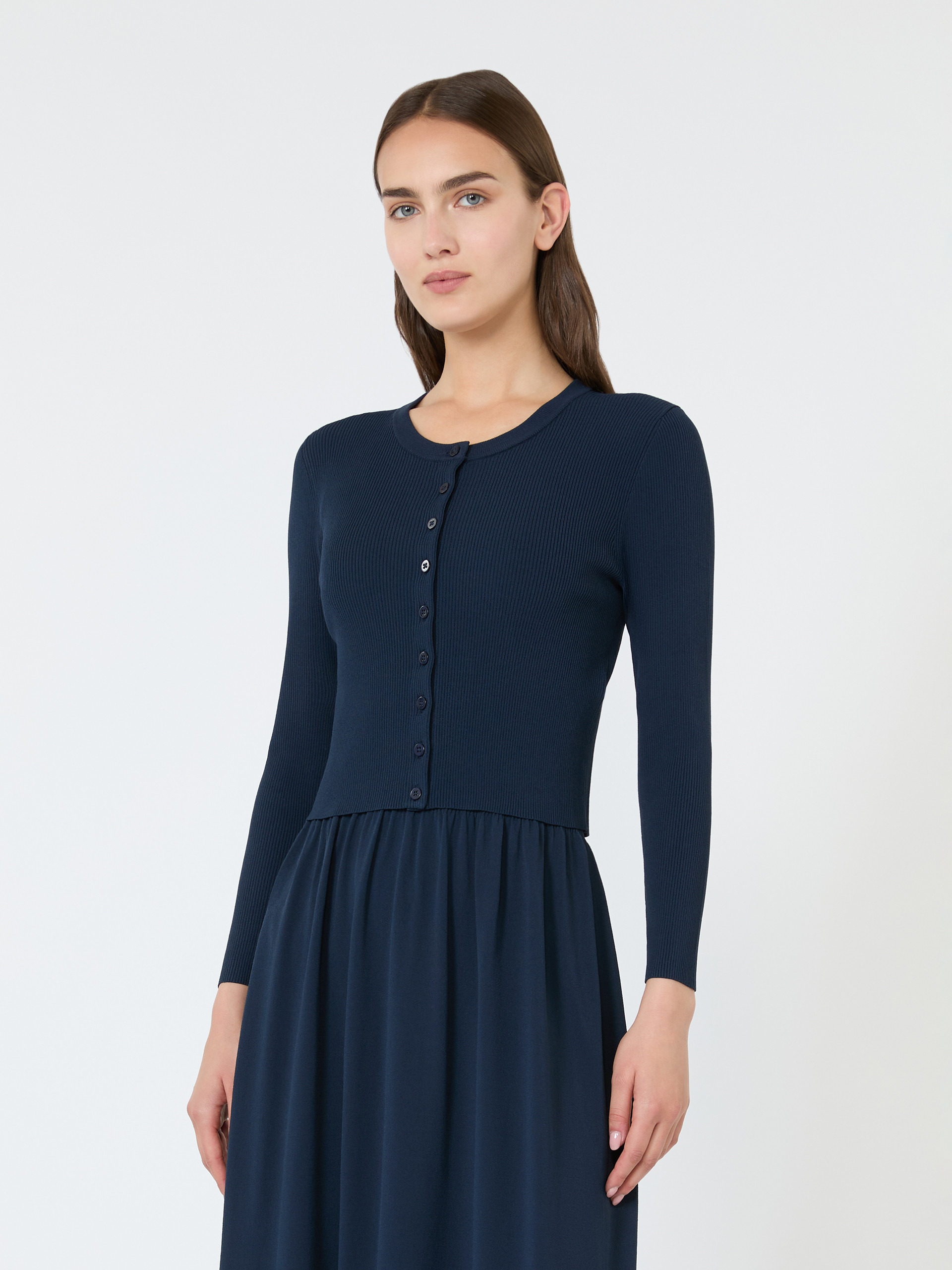 Cardigan a costine in filato di viscosa - BLU - Weekend Max Mara - 2