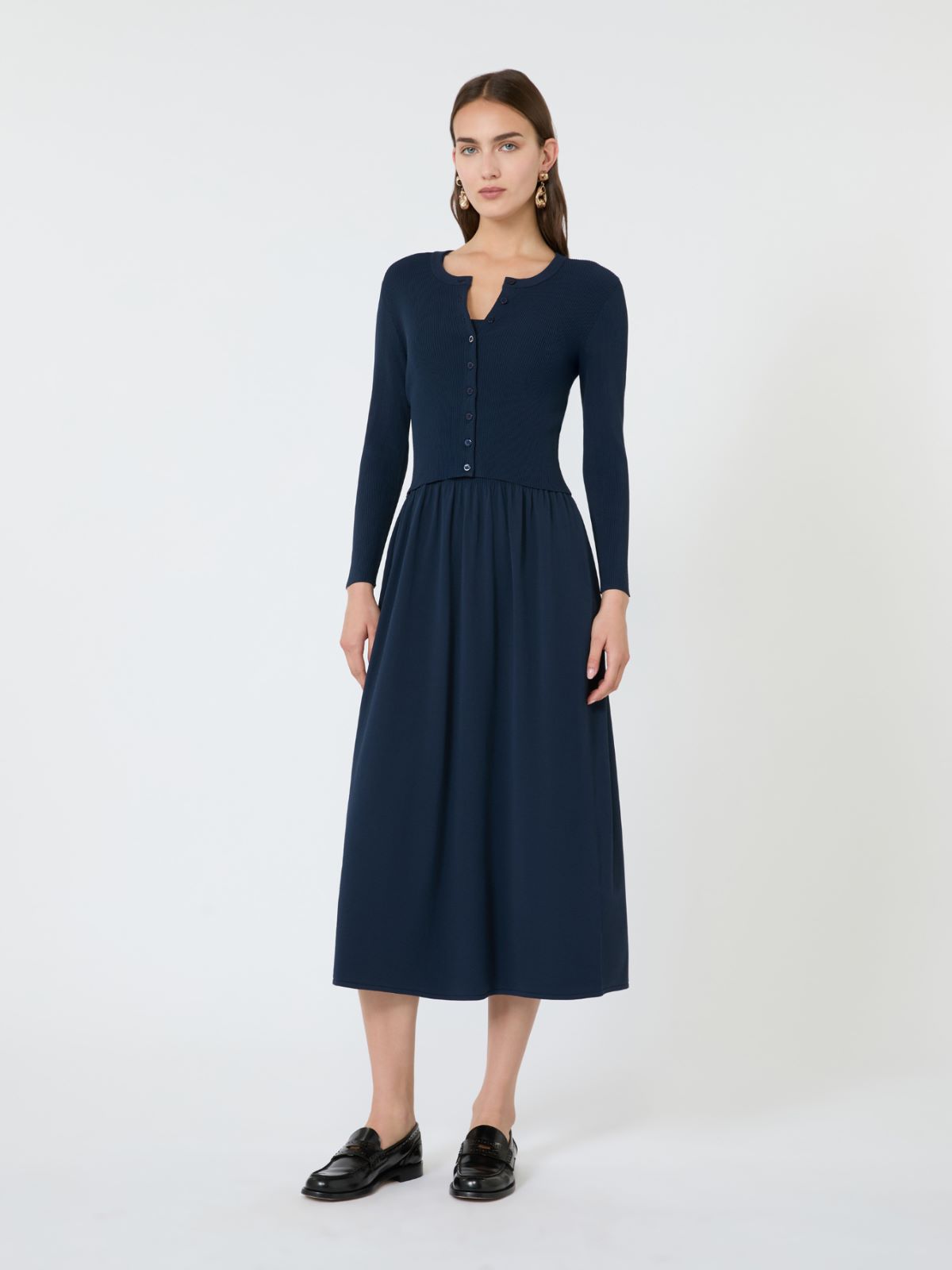 Cardigan a costine in filato di viscosa - BLU - Weekend Max Mara