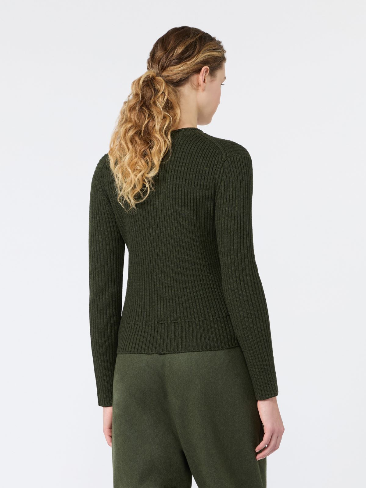 Cardigan in lana a coste - Weekend Max Mara - 3