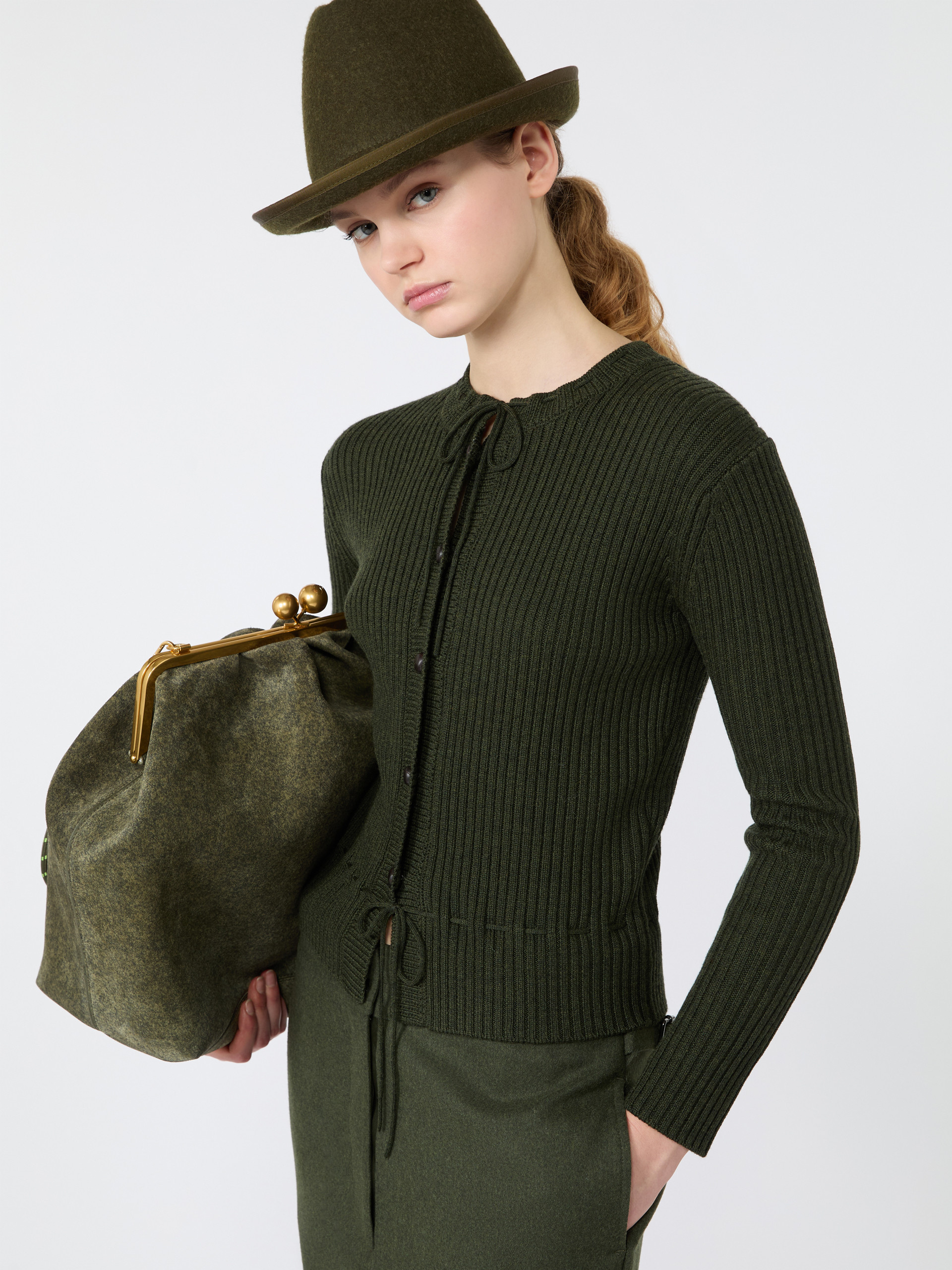 Cardigan in lana a coste - Weekend Max Mara - 4