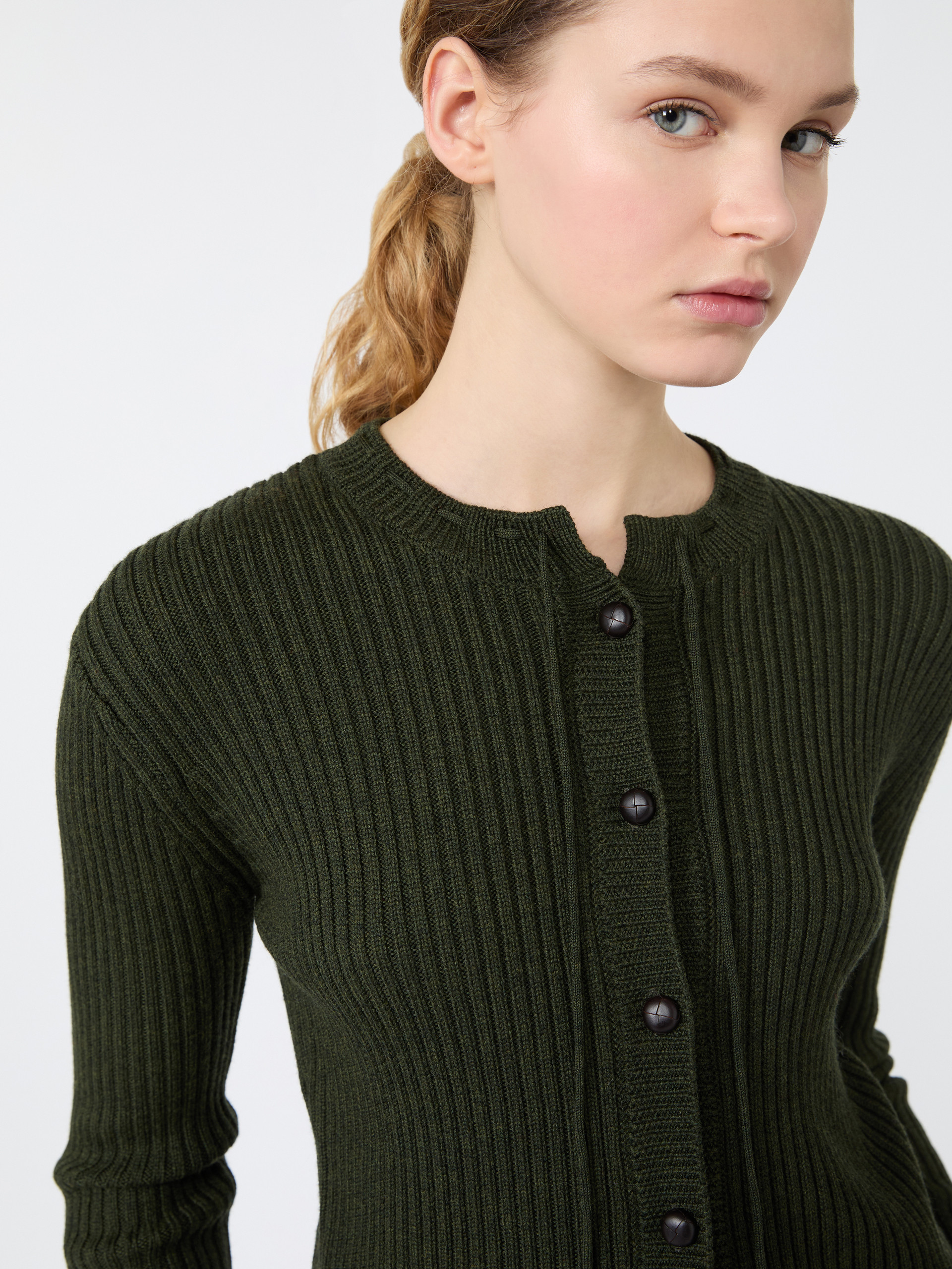 Cardigan in lana a coste - Weekend Max Mara - 5