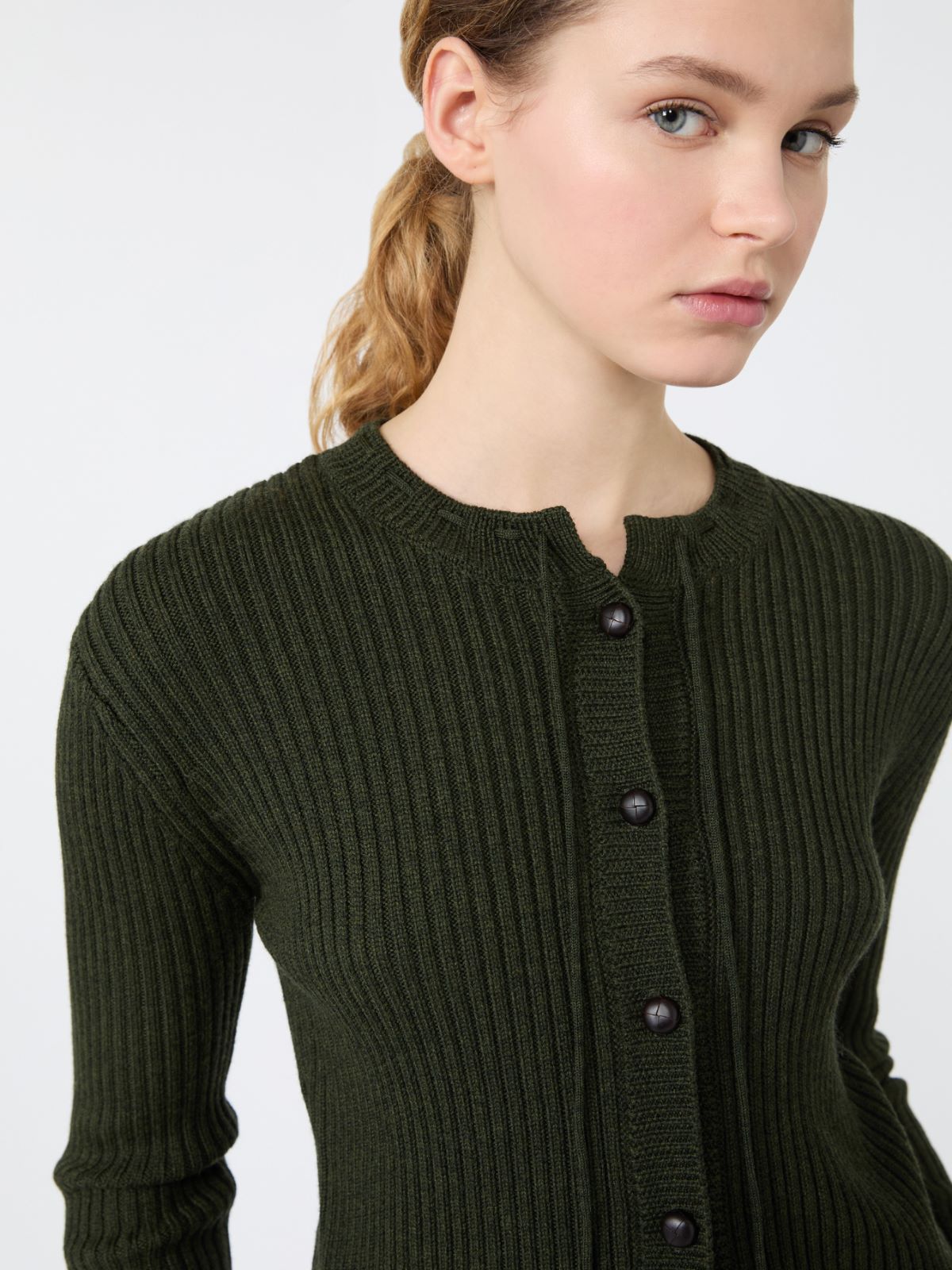 Cardigan in lana a coste - Weekend Max Mara - 5
