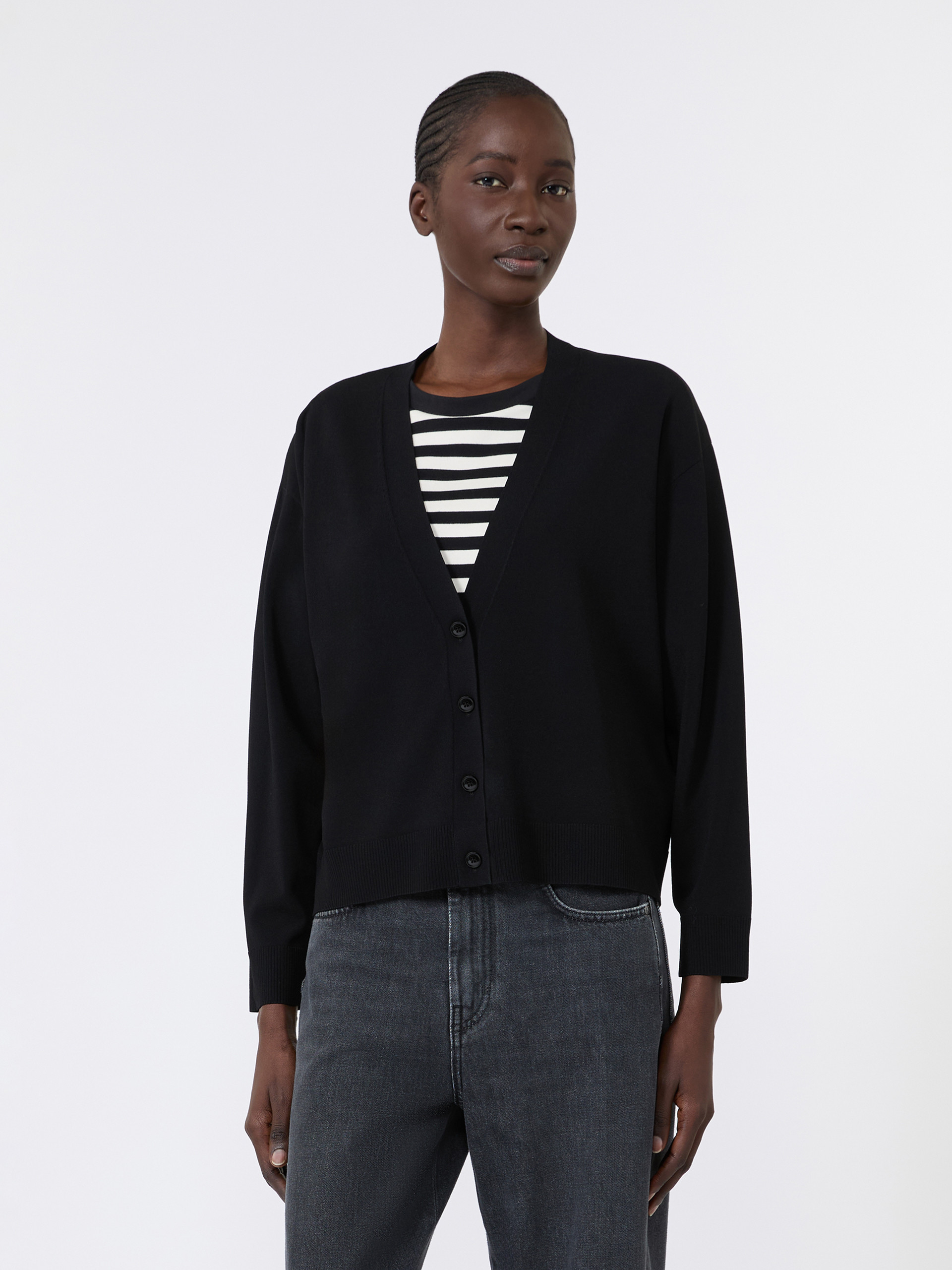 Cardigan a V in filato di viscosa - Weekend Max Mara - 2