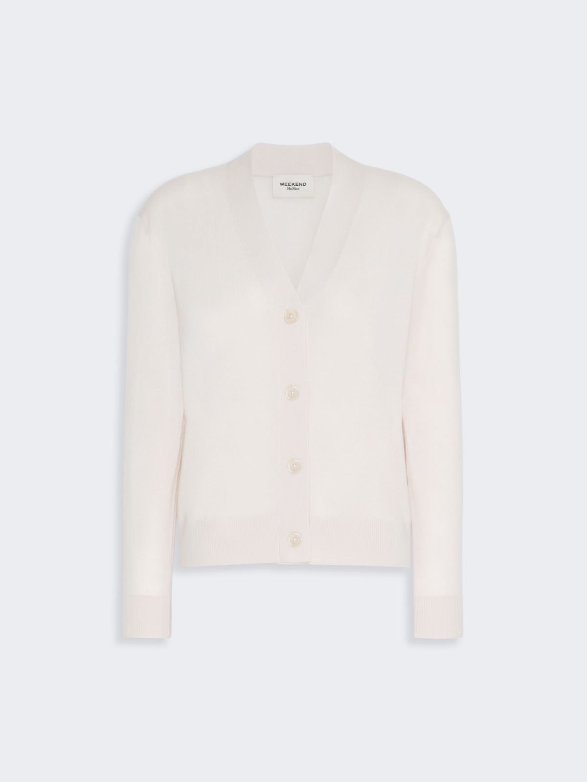 Cardigan a V in lana, seta e cachemire - Weekend Max Mara - 5