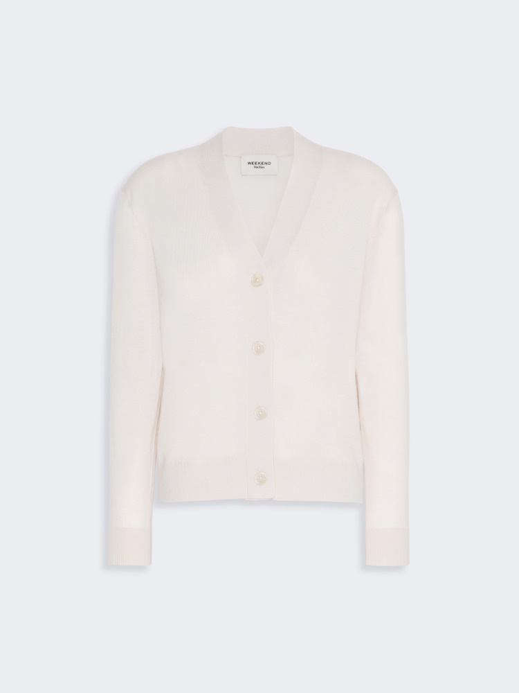 Wool, silk and cashmere V-neck cardigan - Weekend Max Mara - 2