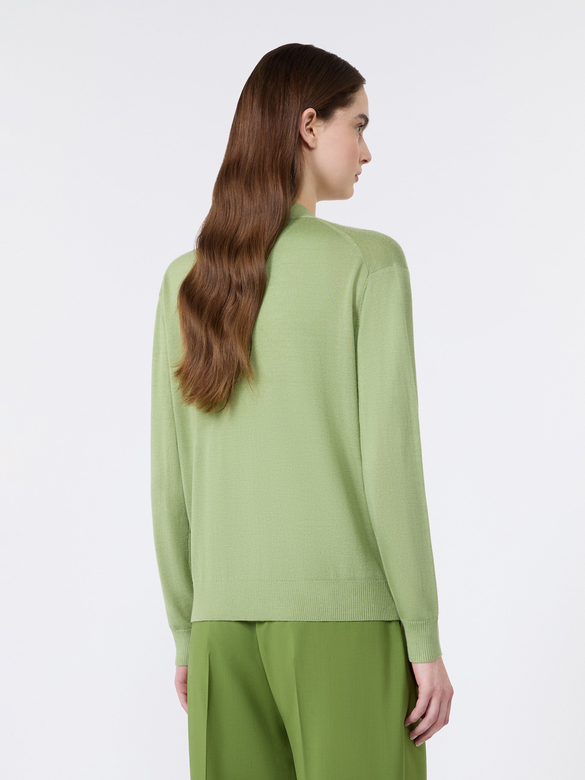 Wool, silk and cashmere V-neck cardigan - Weekend Max Mara - 3