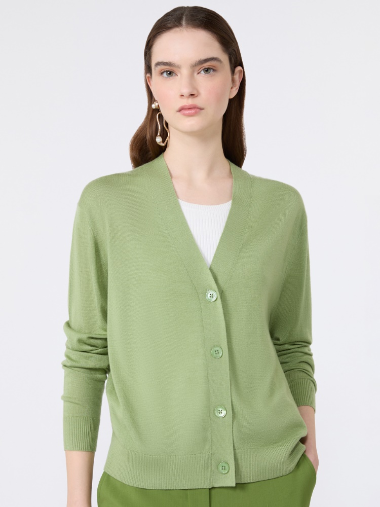 Wool, silk and cashmere V-neck cardigan - Weekend Max Mara