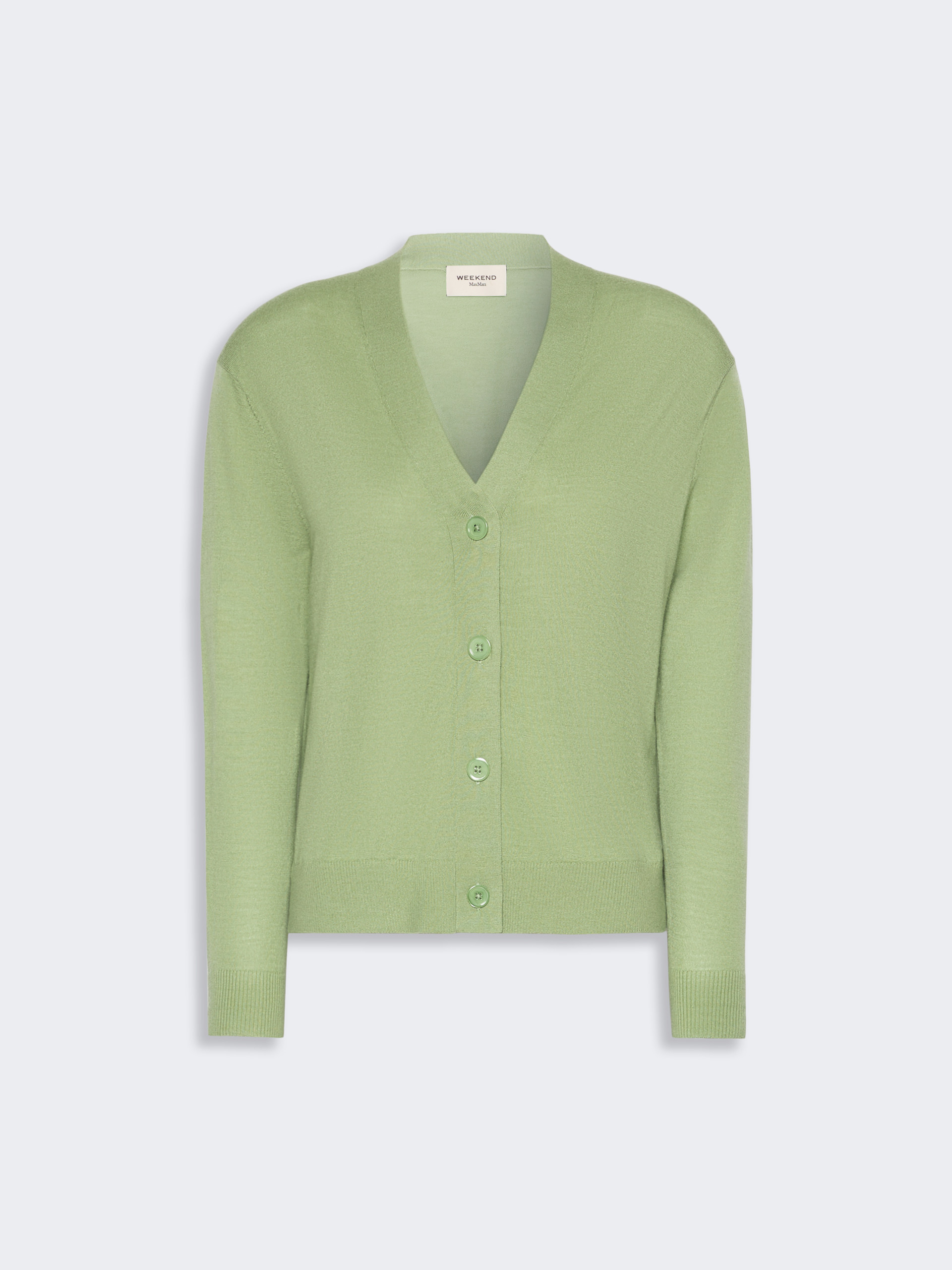 Wool, silk and cashmere V-neck cardigan - Weekend Max Mara - 5