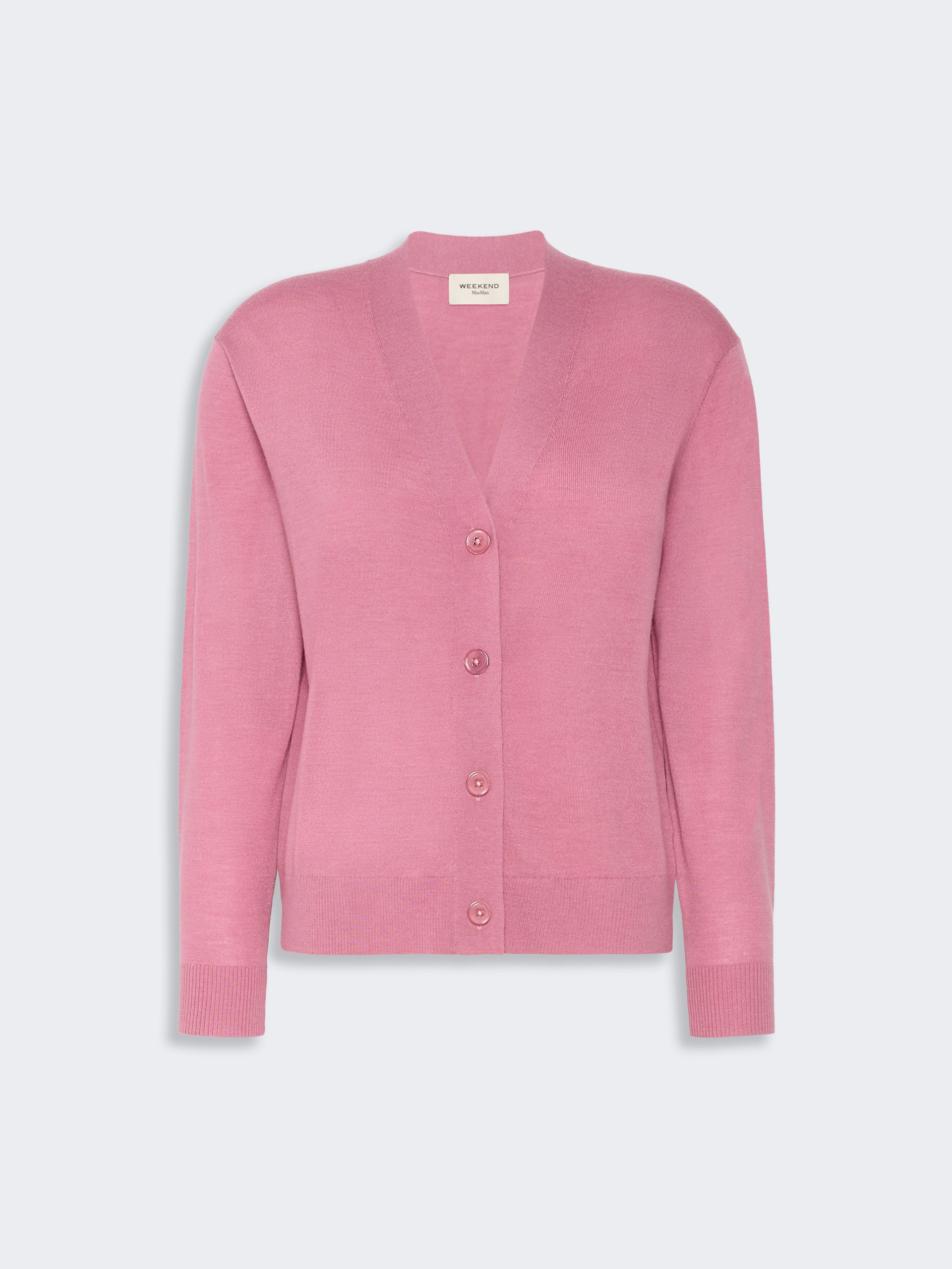 Wool, silk and cashmere V-neck cardigan - Weekend Max Mara - 5