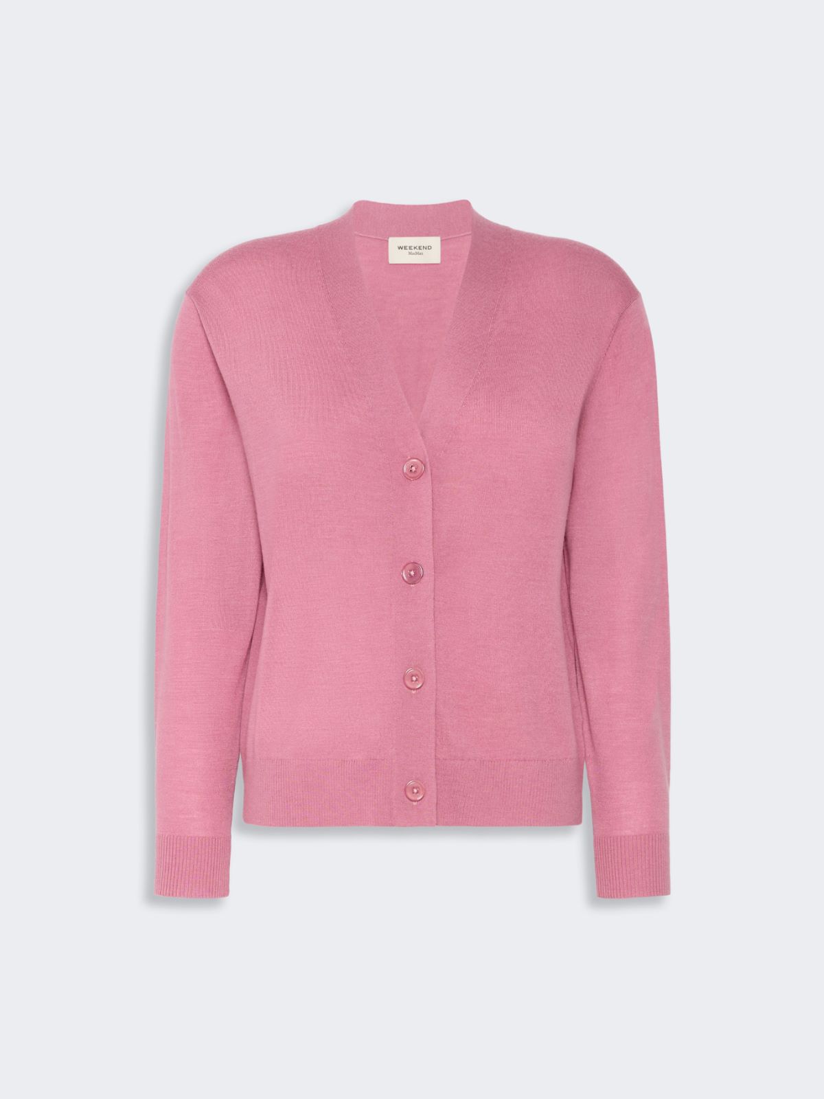 Wool, silk and cashmere V-neck cardigan - Weekend Max Mara - 5