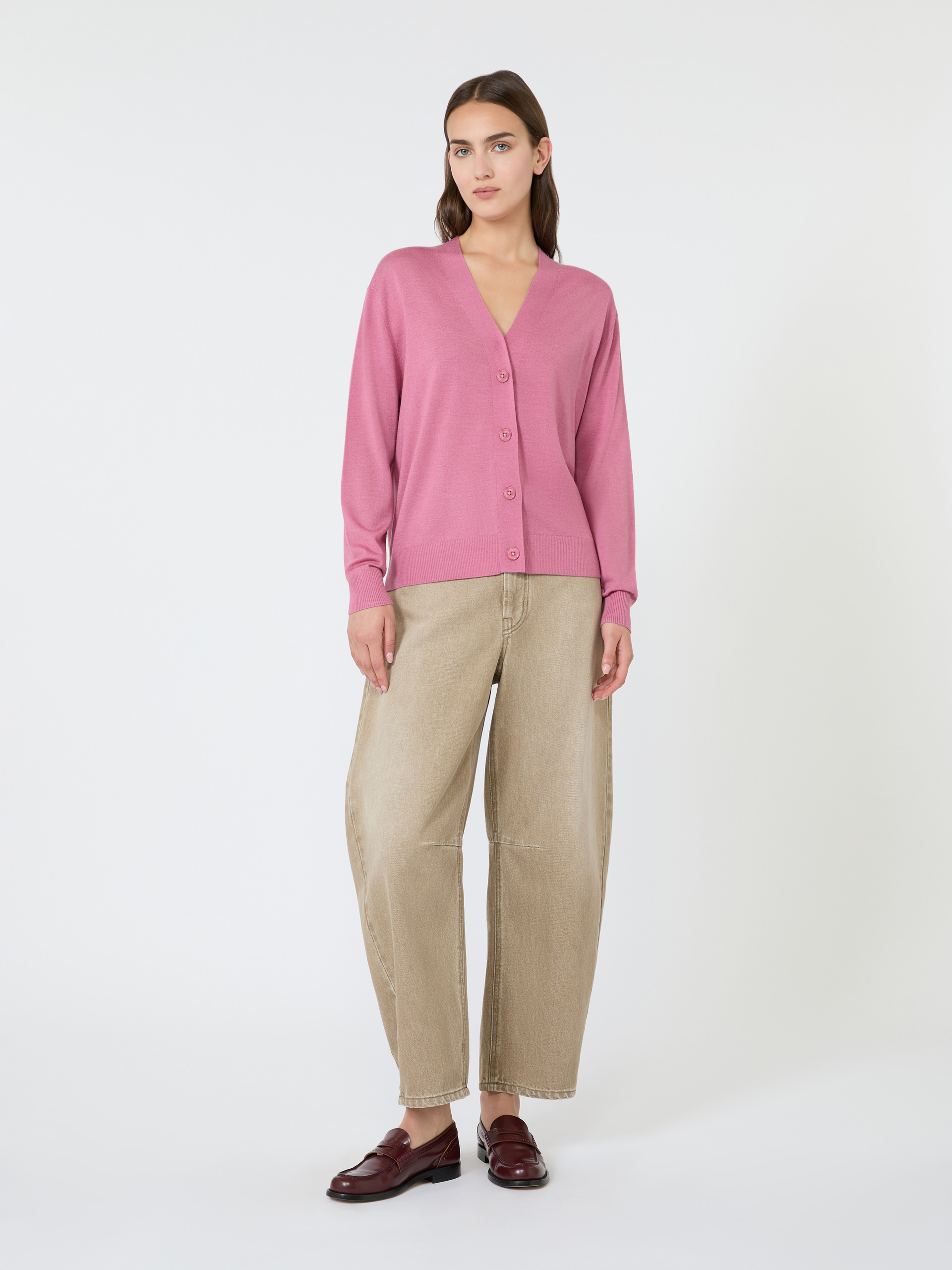 Wool, silk and cashmere V-neck cardigan - Weekend Max Mara