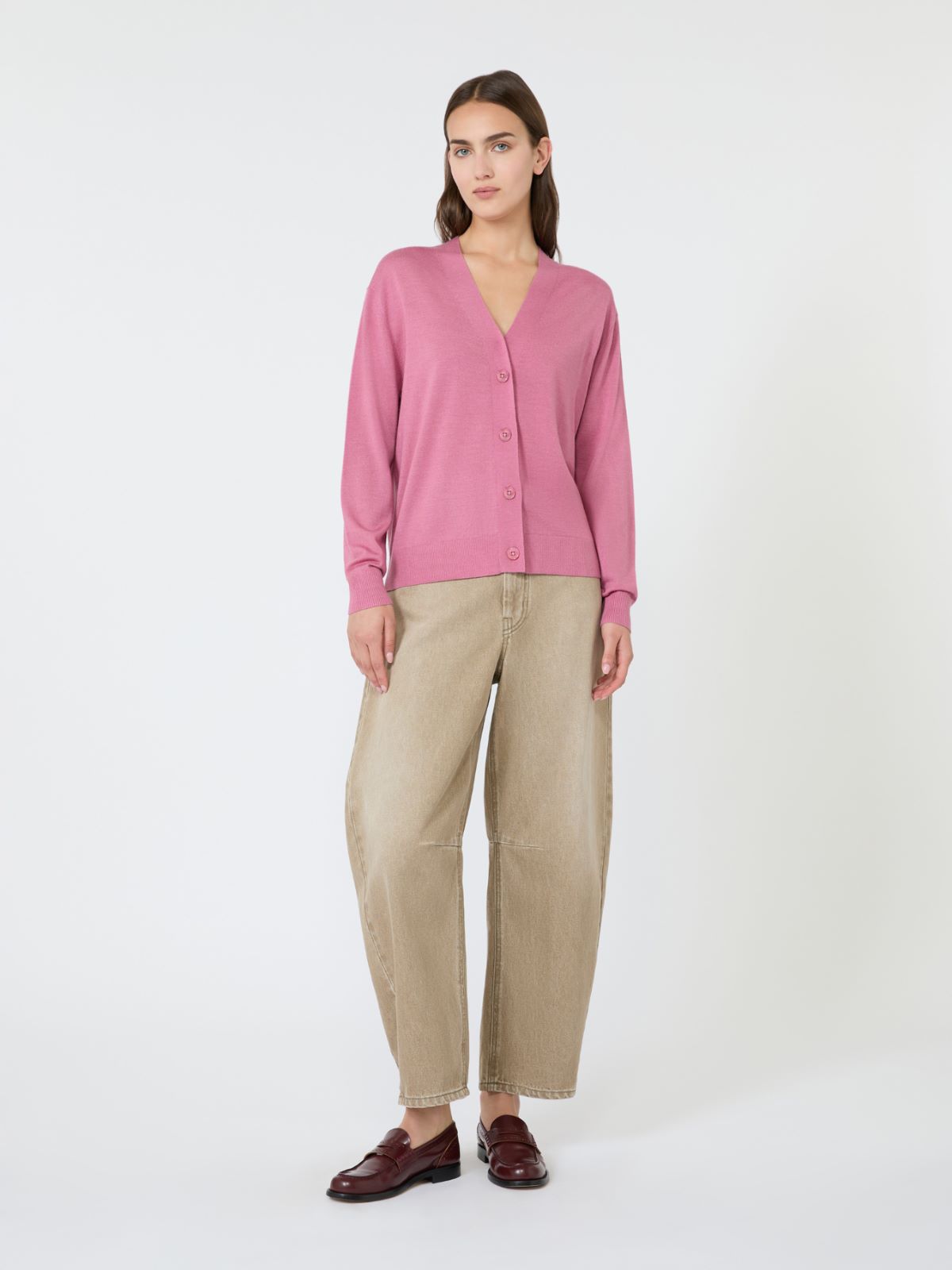 Wool, silk and cashmere V-neck cardigan - Weekend Max Mara