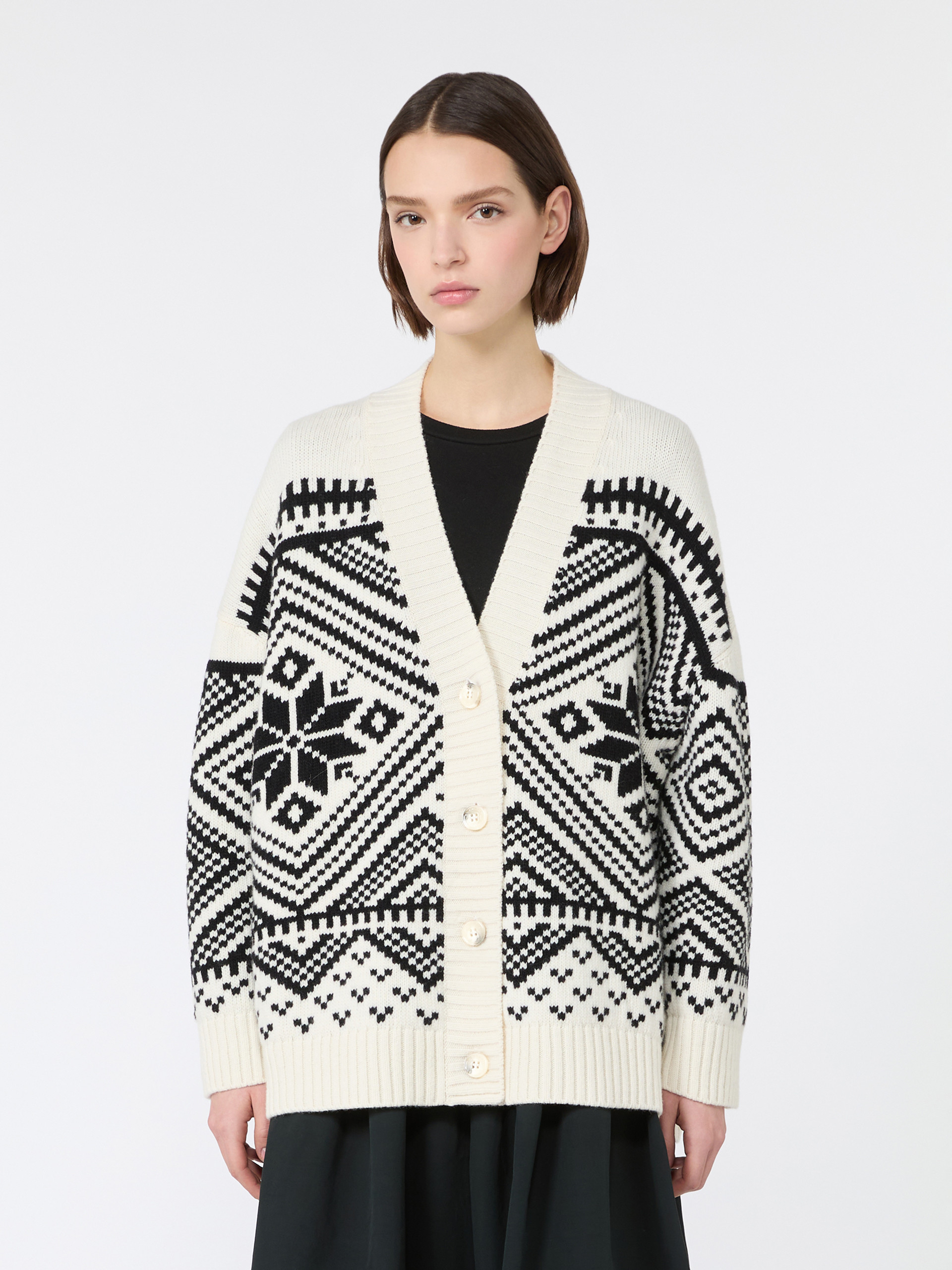 Jacquard wool cardigan - Weekend Max Mara - 2