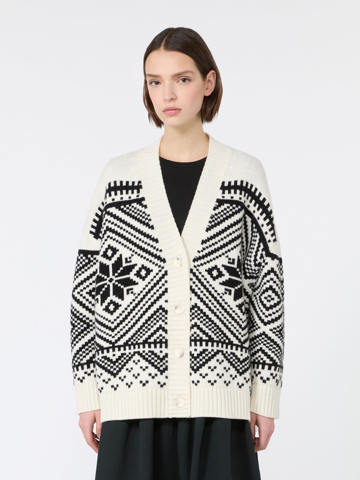 Jacquard wool cardigan - Weekend Max Mara - 2