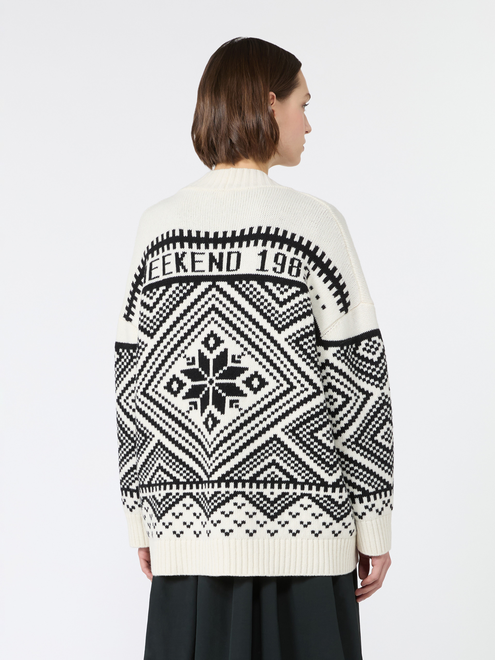 Jacquard wool cardigan - Weekend Max Mara - 3