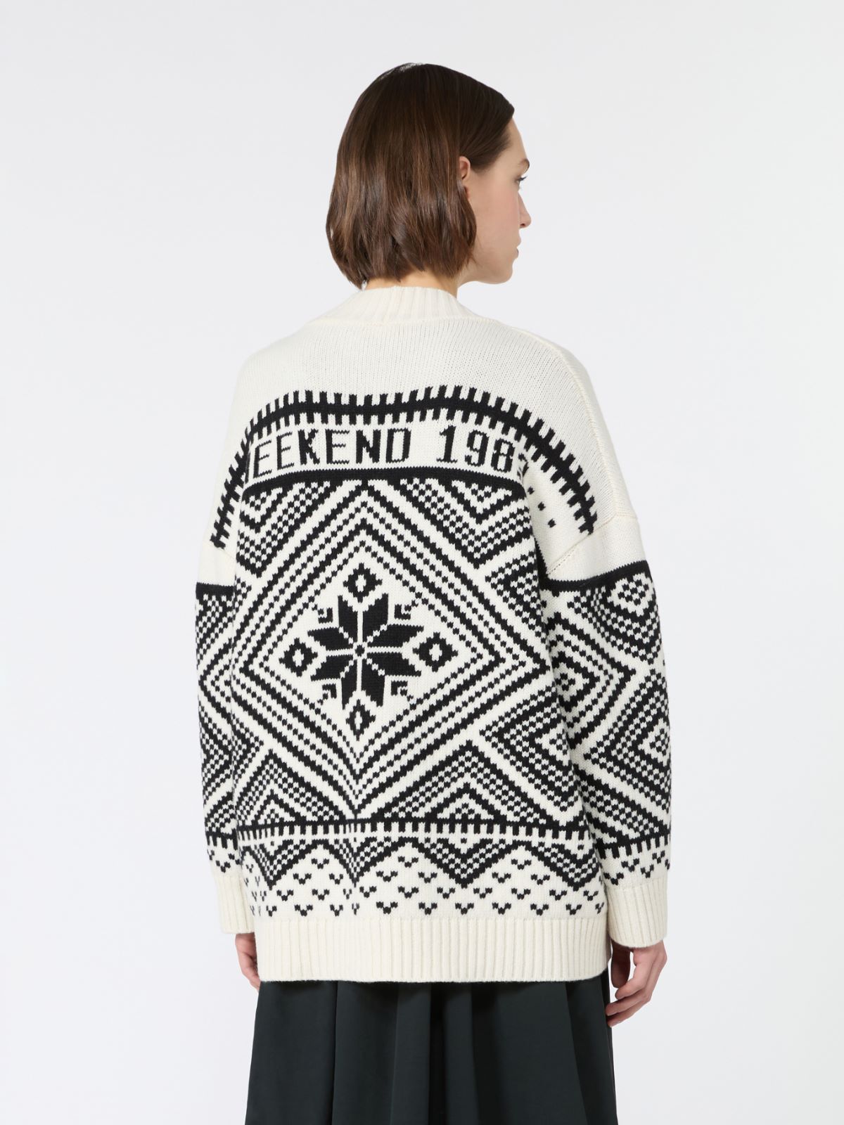 Jacquard wool cardigan - Weekend Max Mara - 3