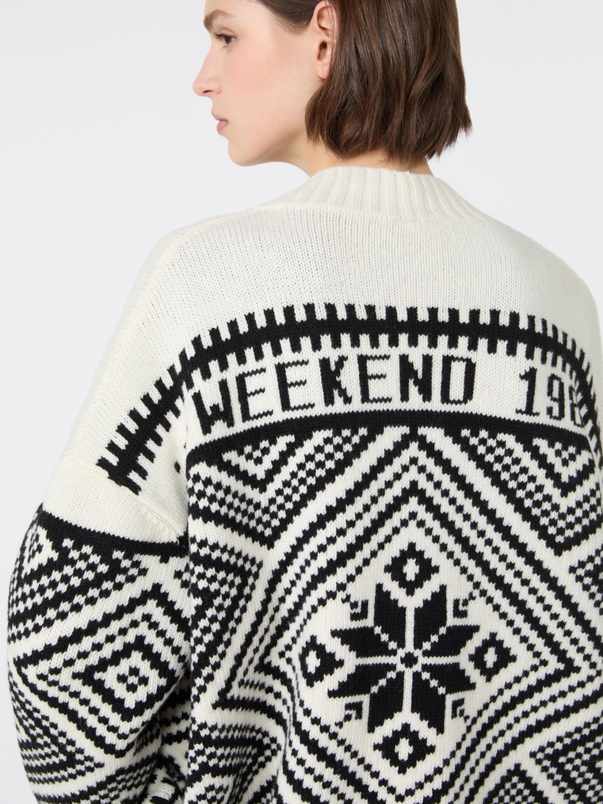 Jacquard wool cardigan - Weekend Max Mara - 5