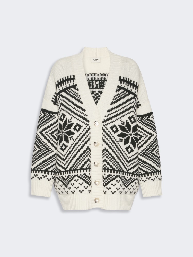 Jacquard wool cardigan - Weekend Max Mara - 2