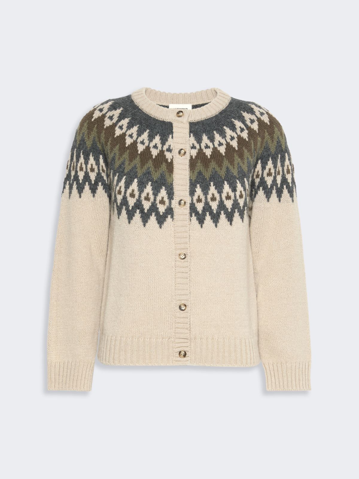 Alpaca and wool blend cardigan - Weekend Max Mara - 5