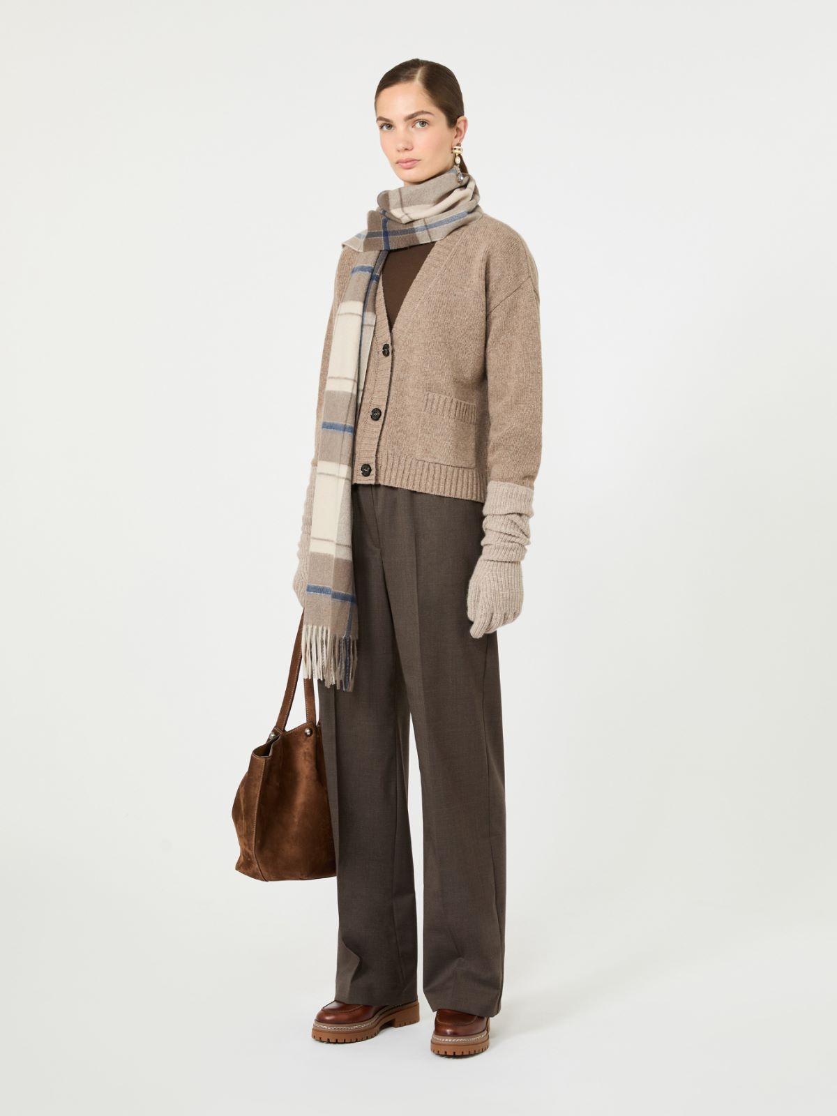 V-neck wool yarn cardigan - Weekend Max Mara