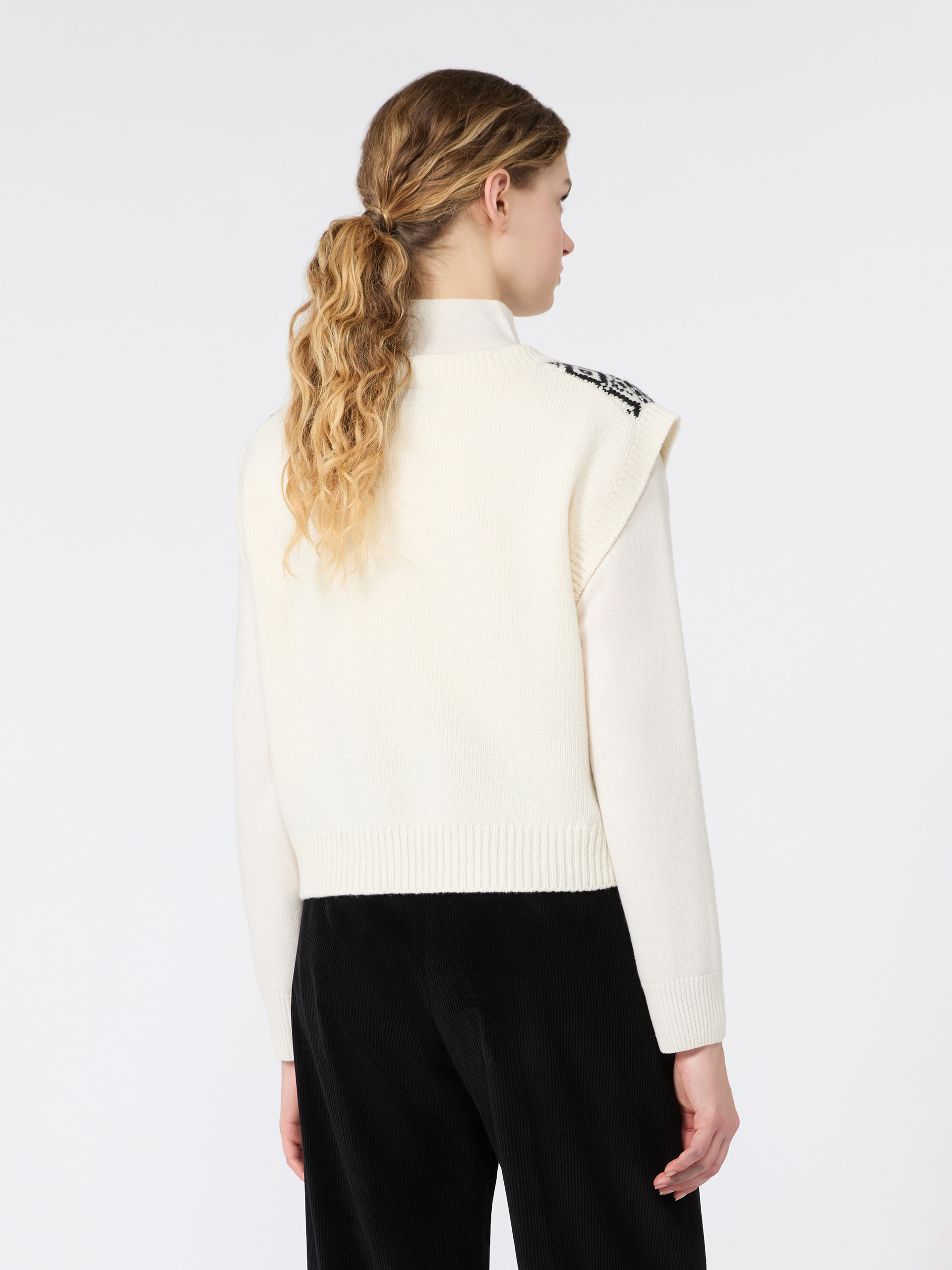 Jacquard wool yarn gilet - Weekend Max Mara - 3