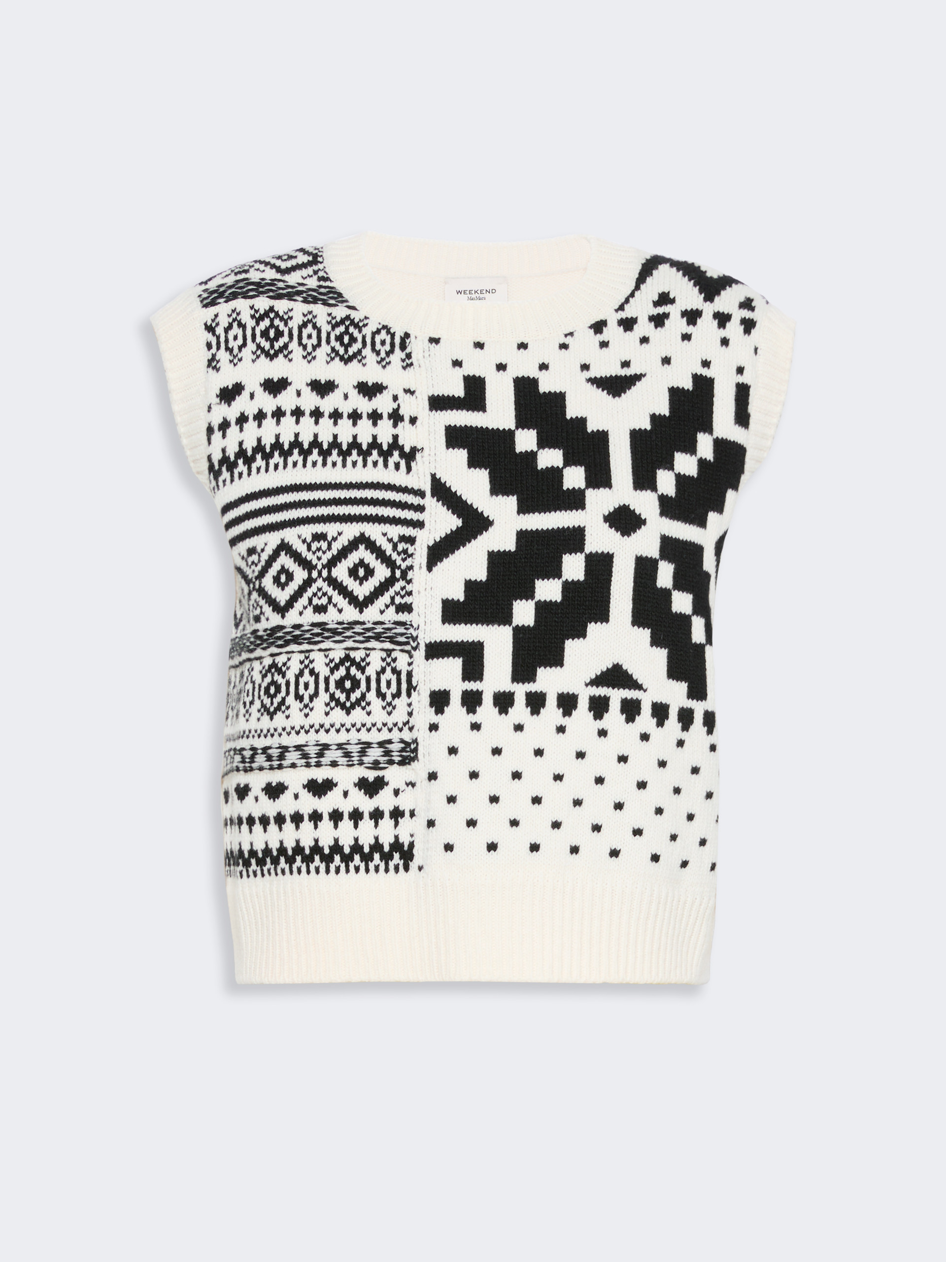 Jacquard wool yarn gilet - Weekend Max Mara - 6