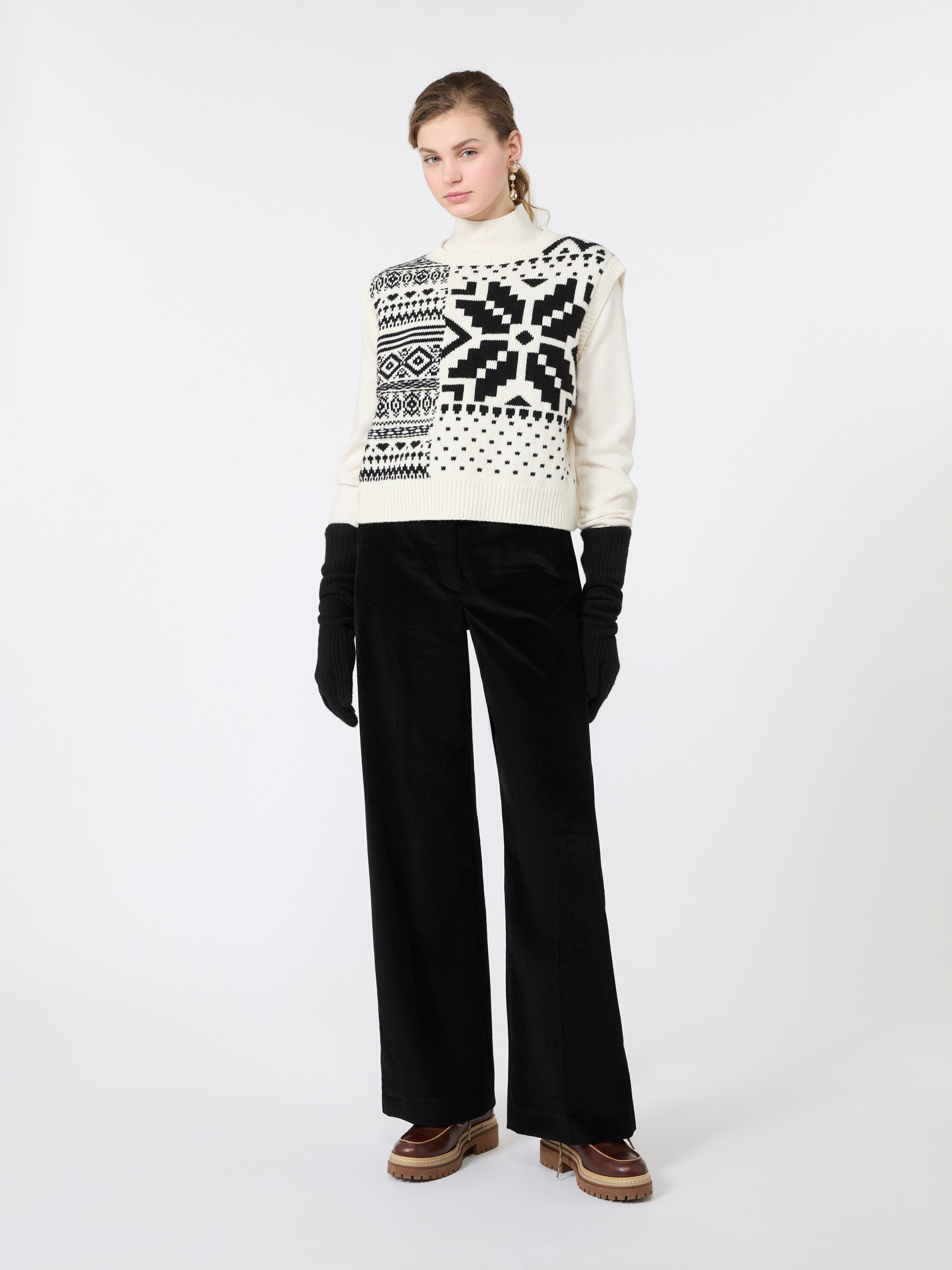 Jacquard wool yarn gilet - Weekend Max Mara