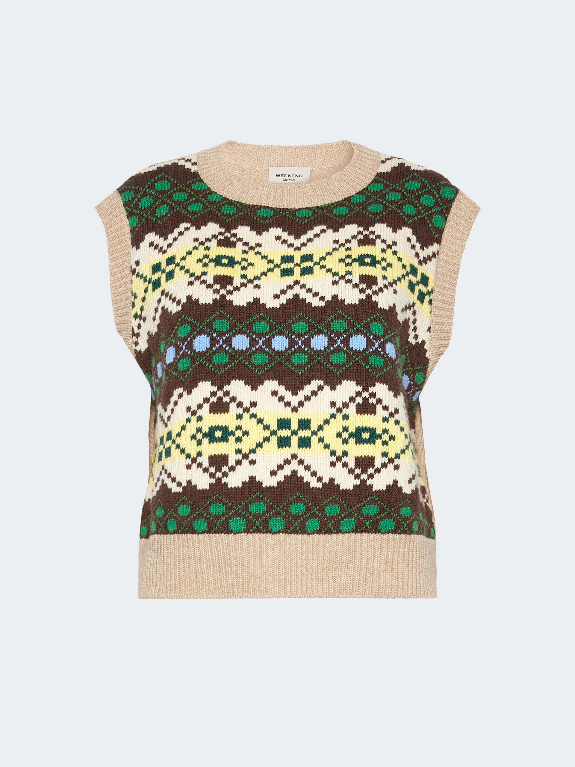 Jacquard wool yarn gilet - Weekend Max Mara - 6