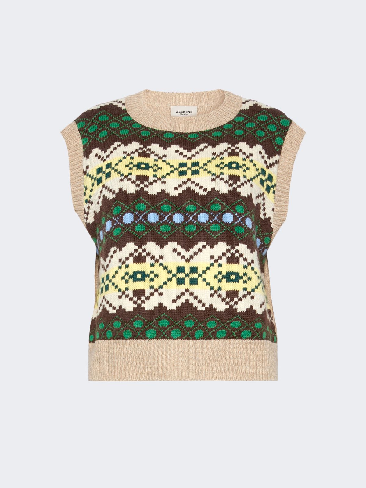 Jacquard wool yarn gilet - Weekend Max Mara - 6