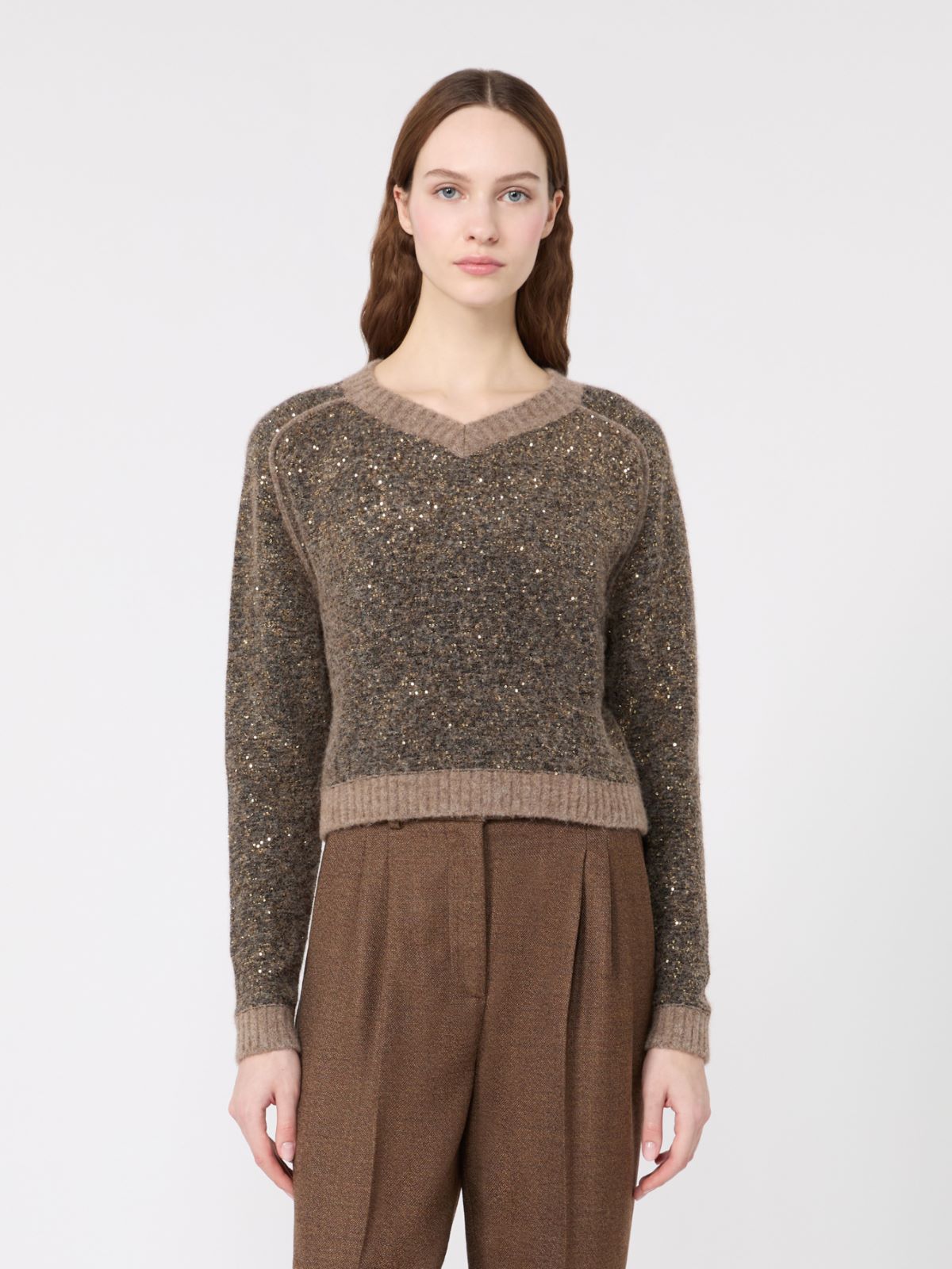 Cropped Alpaca-Blend Sweater - Weekend Max Mara - 2