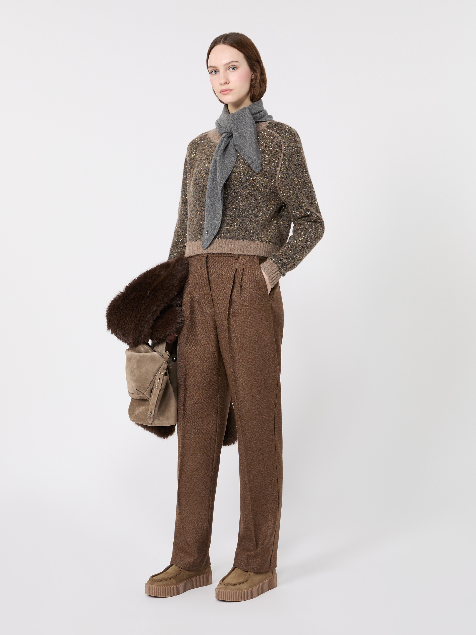 Cropped Alpaca-Blend Sweater - Weekend Max Mara