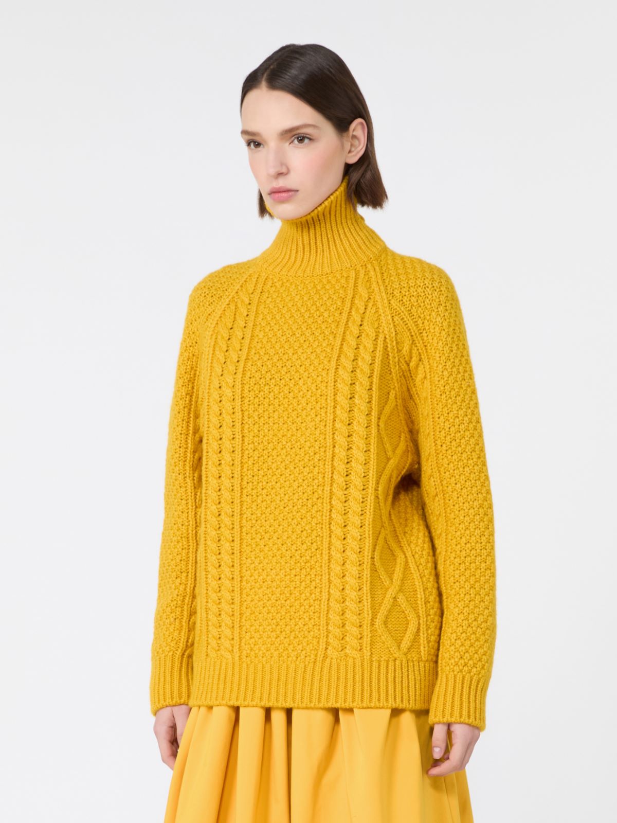 Wool yarn turtleneck Aran jumper - Weekend Max Mara - 2