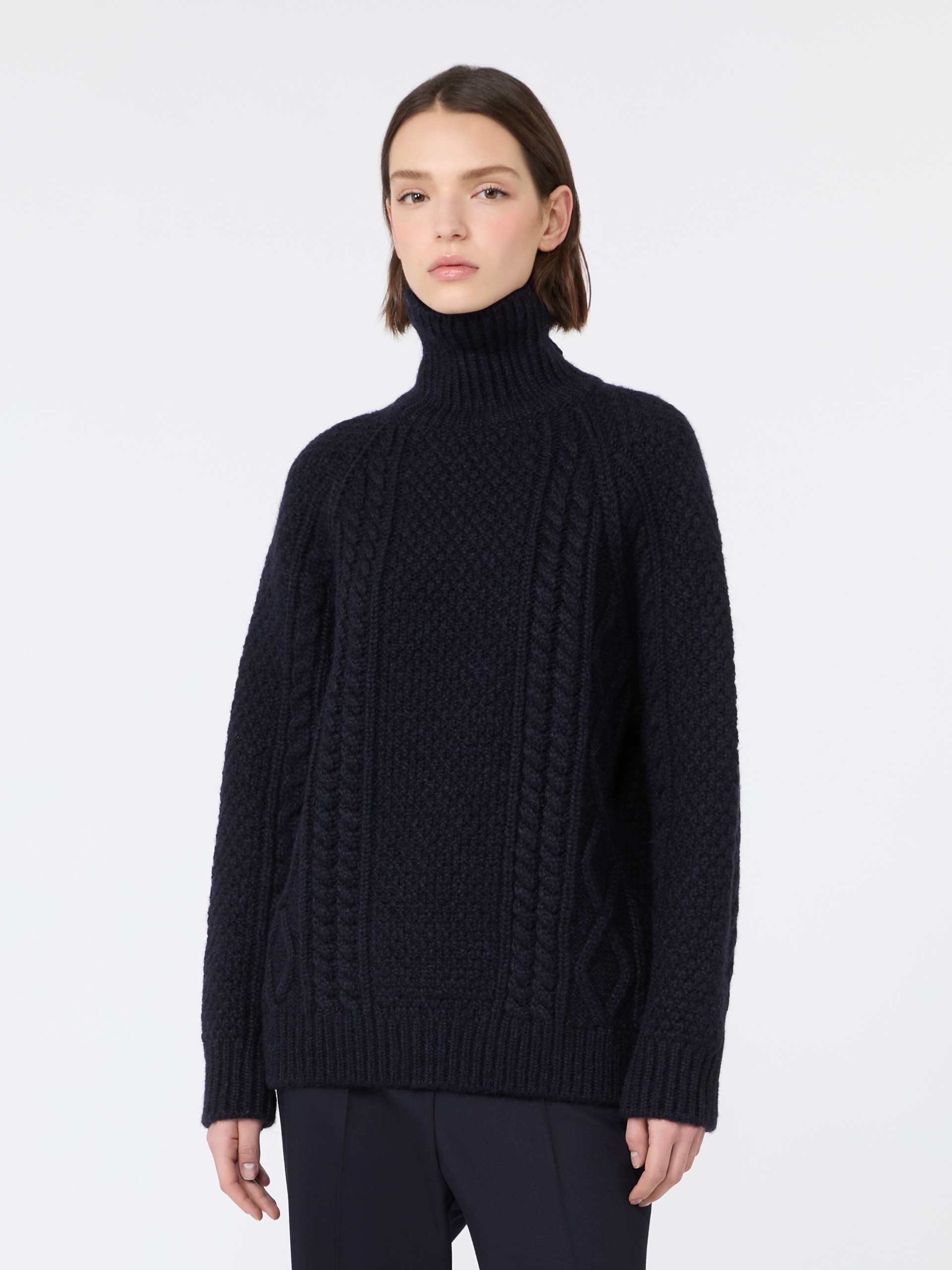 Wool yarn turtleneck Aran jumper - Weekend Max Mara - 2