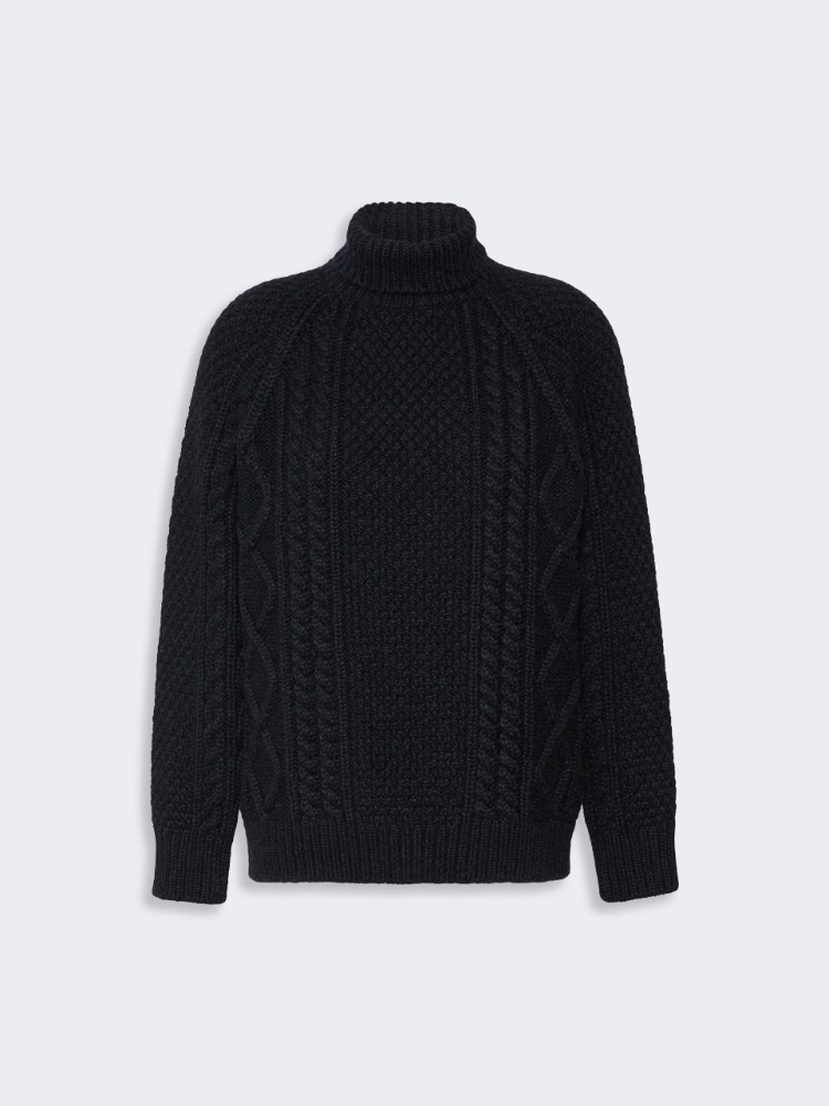 Wool yarn turtleneck Aran jumper - Weekend Max Mara - 2
