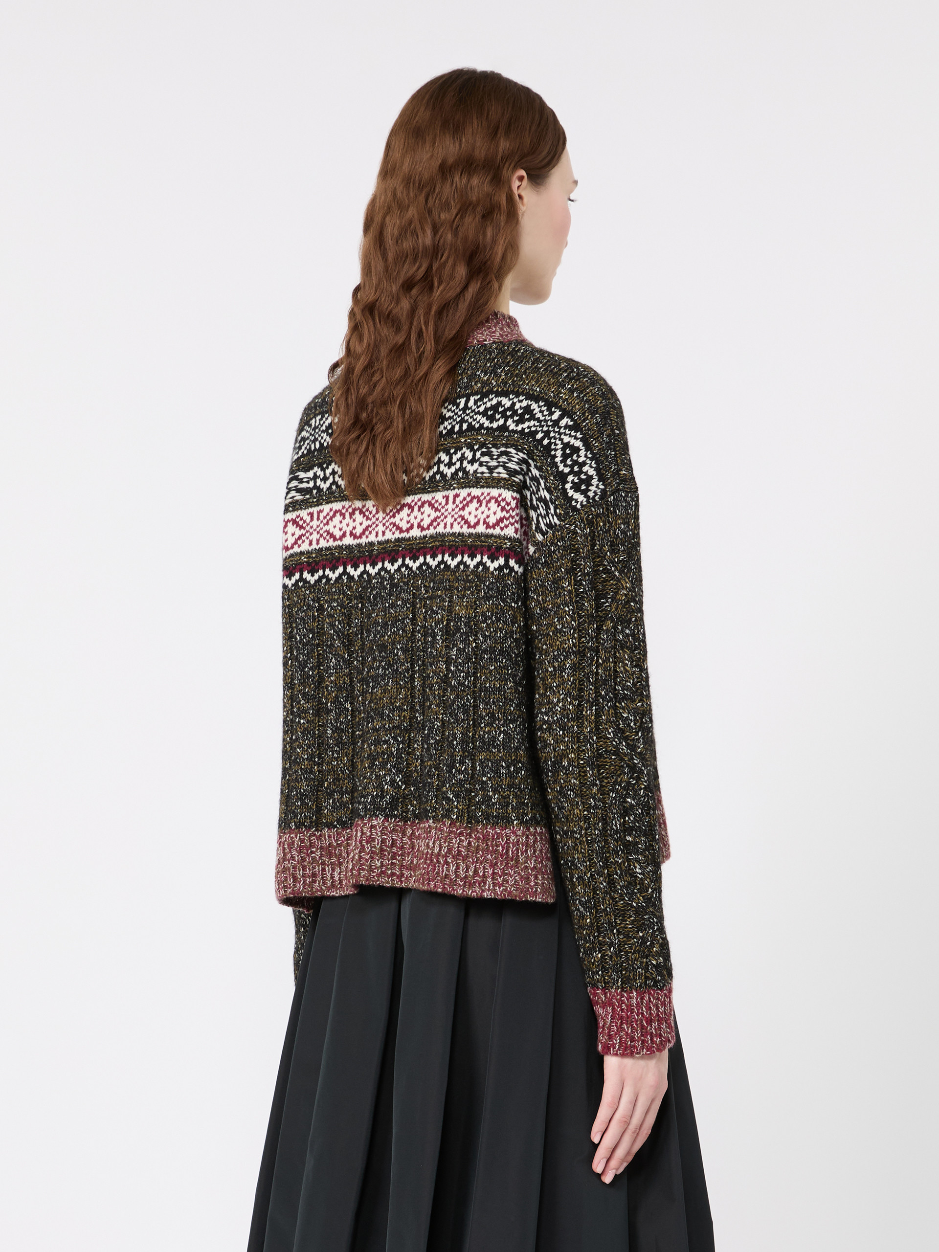 Jacquard Wool-Cotton Crewneck Sweater - Weekend Max Mara - 3