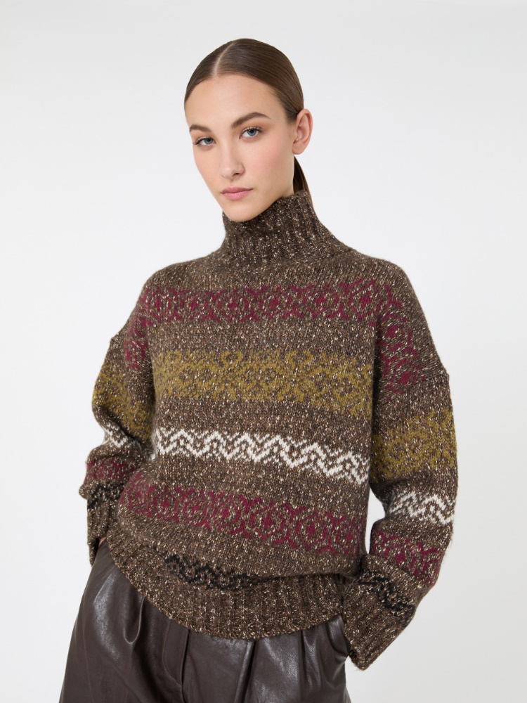 Wool-Cotton Turtleneck Sweater - Weekend Max Mara
