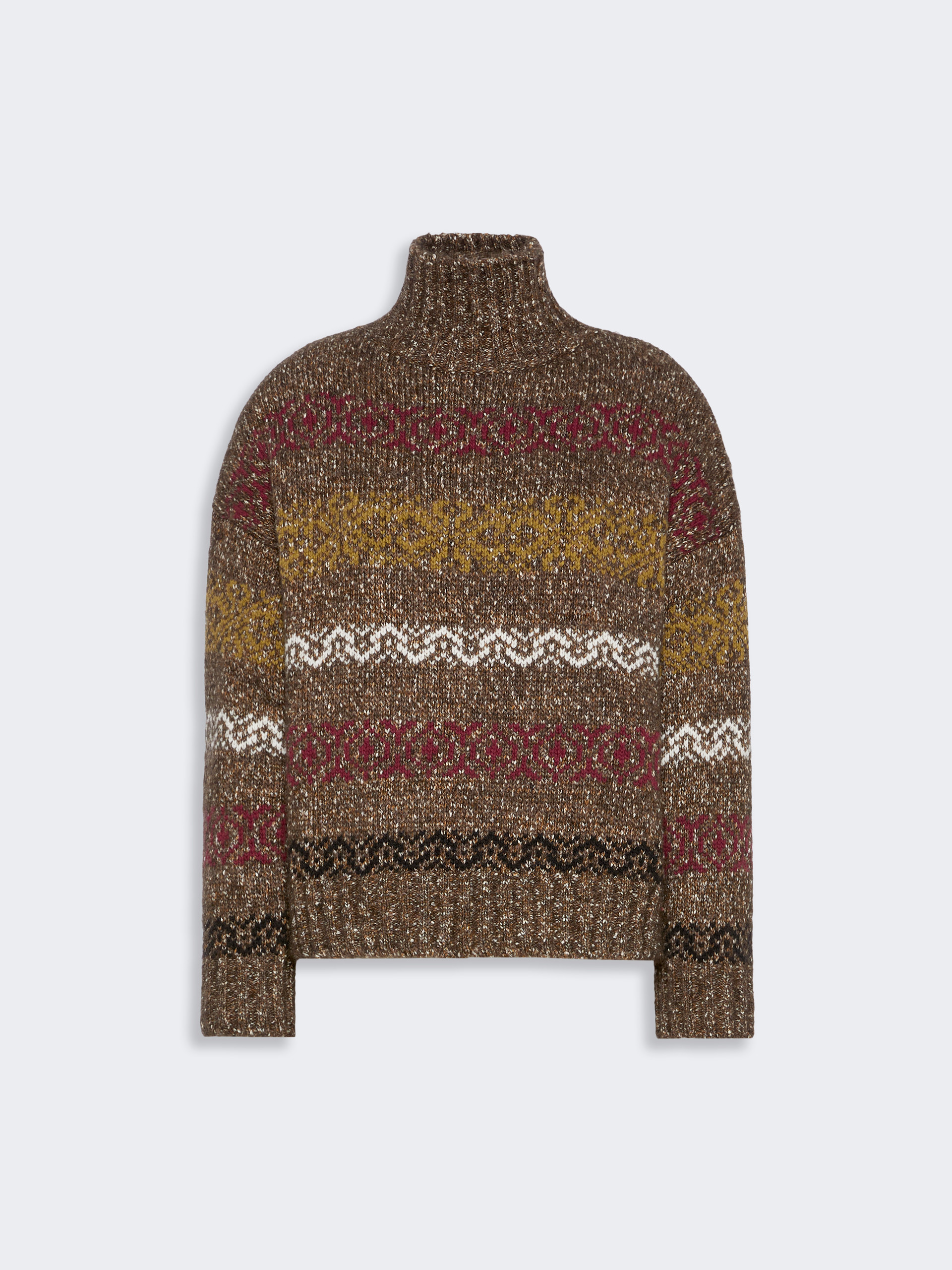 Wool-Cotton Turtleneck Sweater - Weekend Max Mara - 5