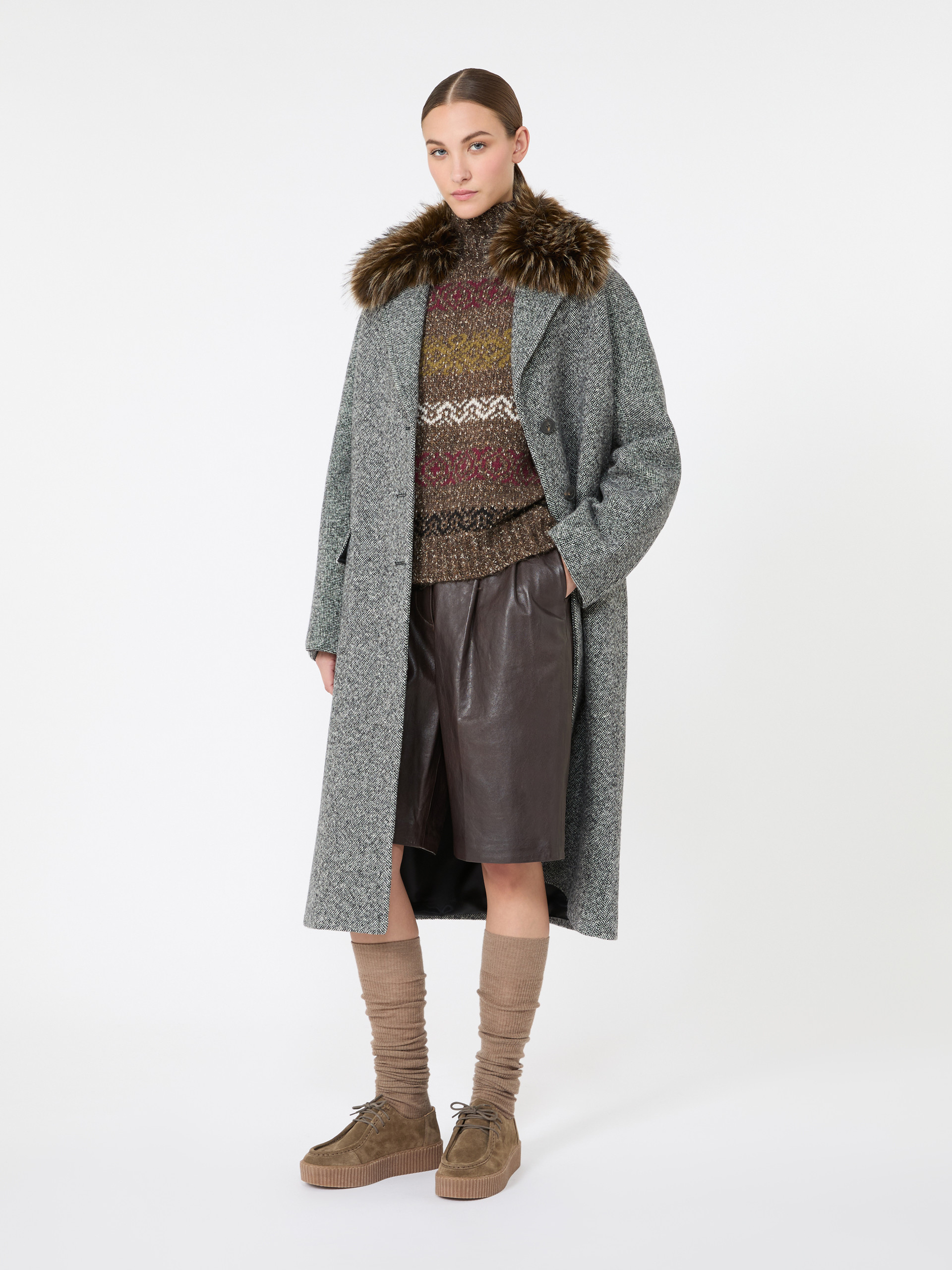 Wool-Cotton Turtleneck Sweater - Weekend Max Mara
